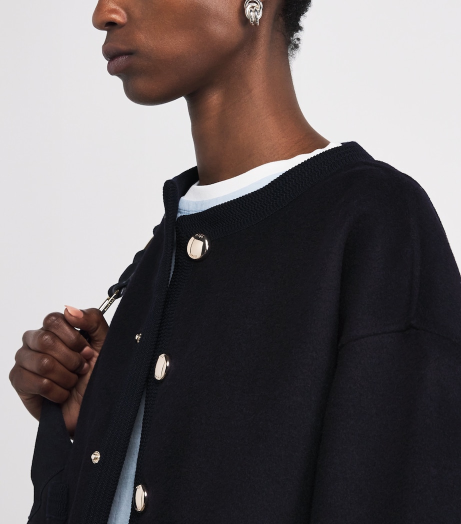 Wool-Blend Double-Faced Jacket NAVY Image 6