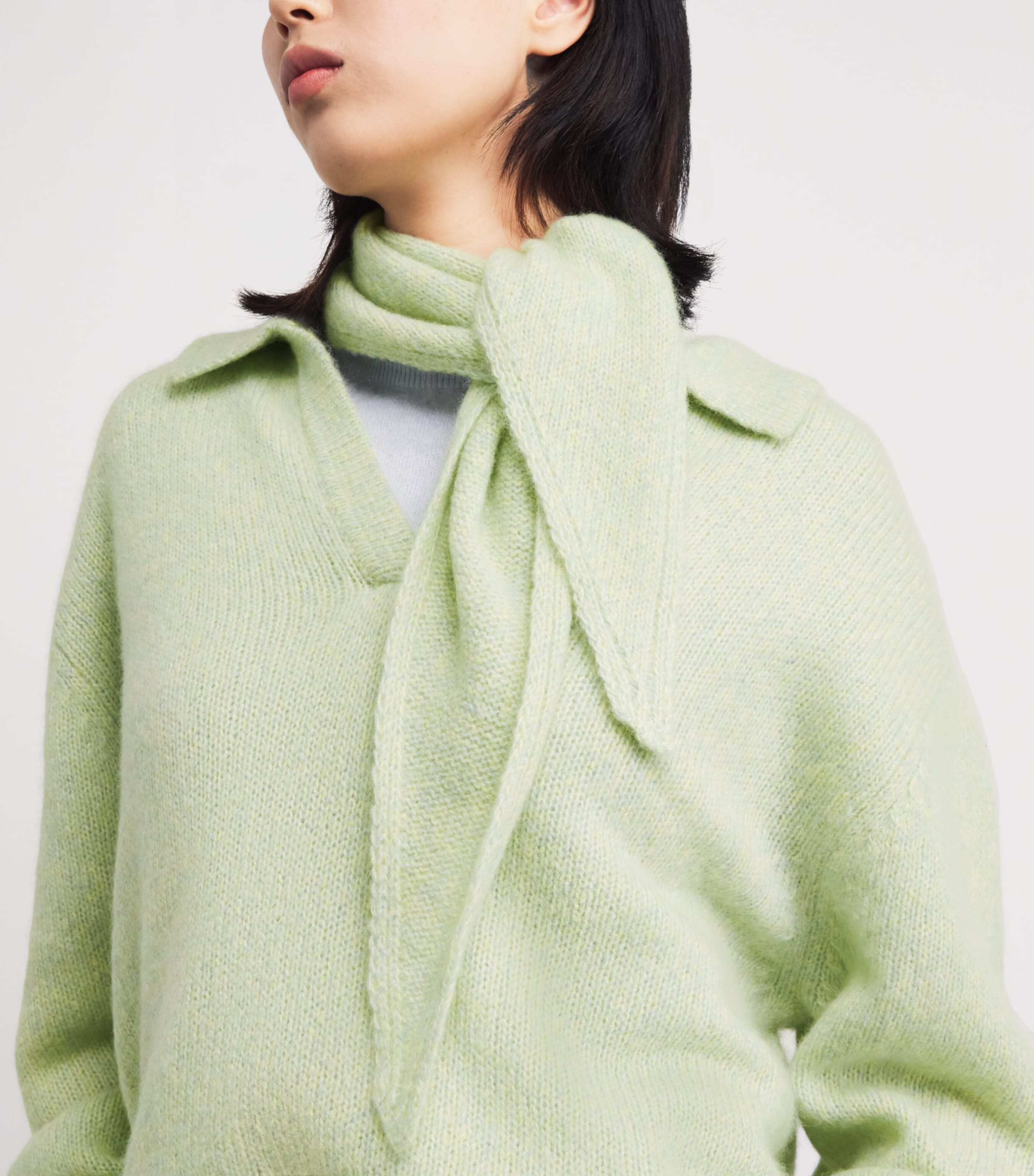 Cashmere Polo Sweater TANNIN Image 6