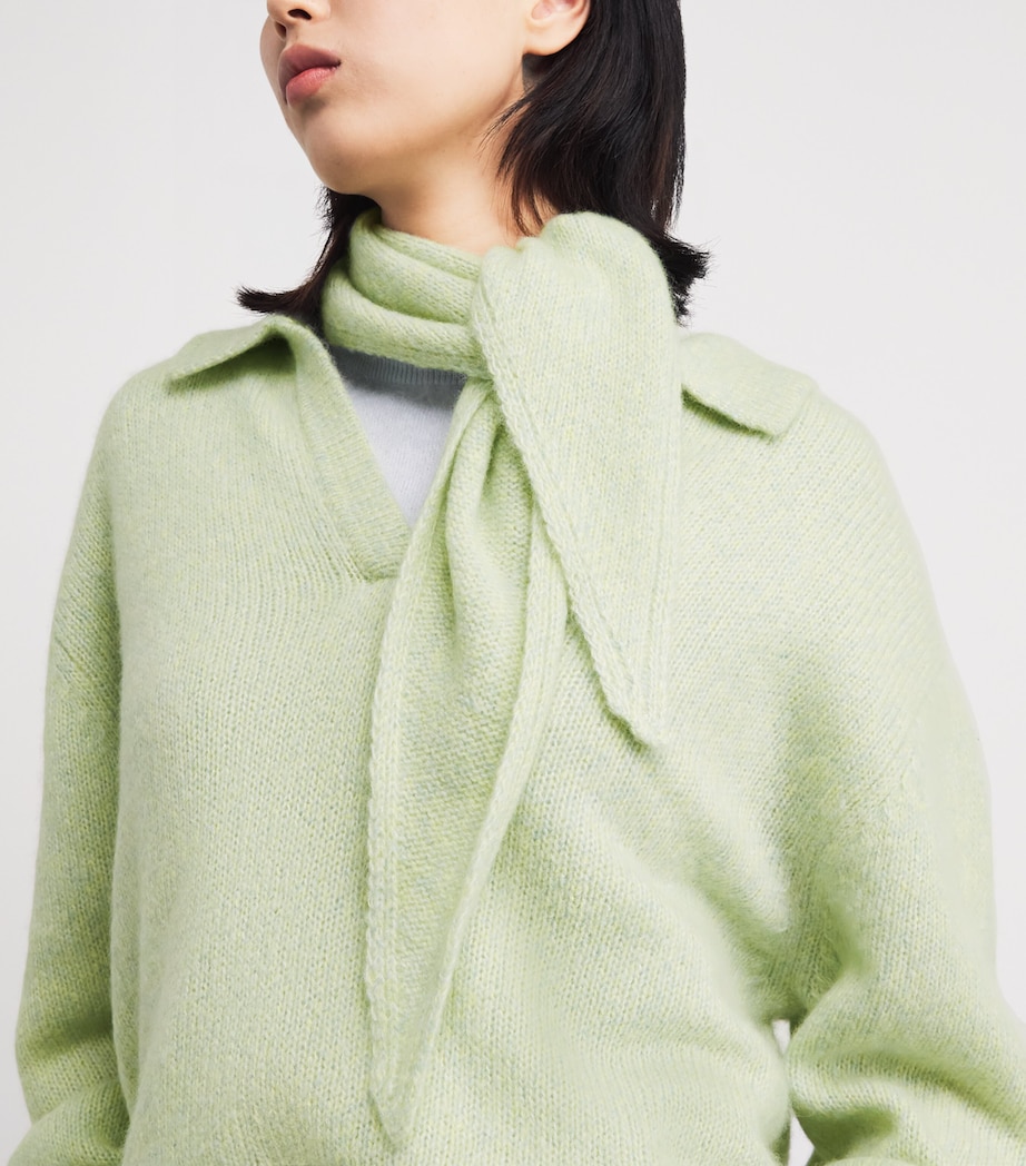 Cashmere Polo Sweater TANNIN Image 6
