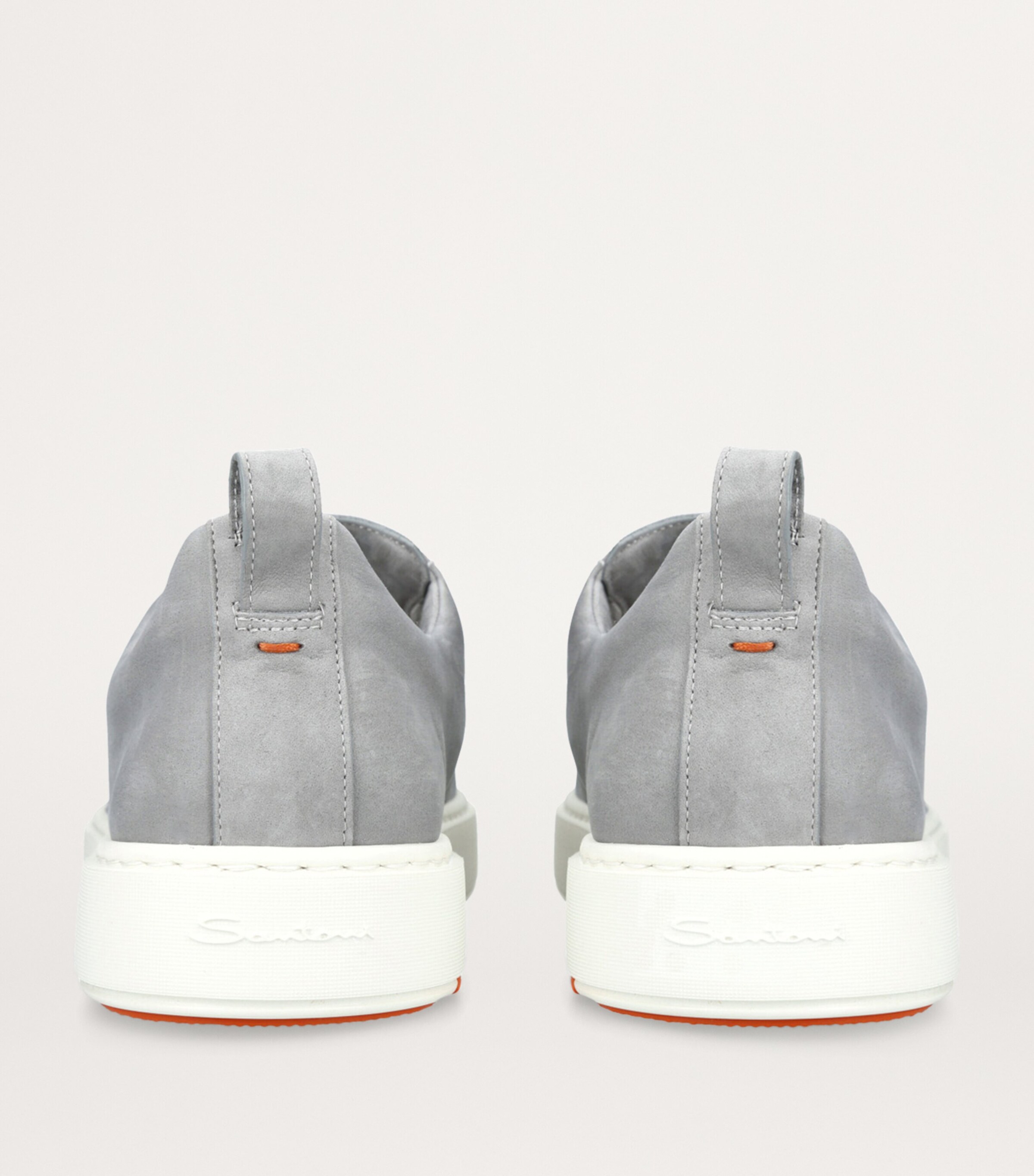 Santoni Grey Suede Slip-On Clean Icon Sneakers | Harrods UK