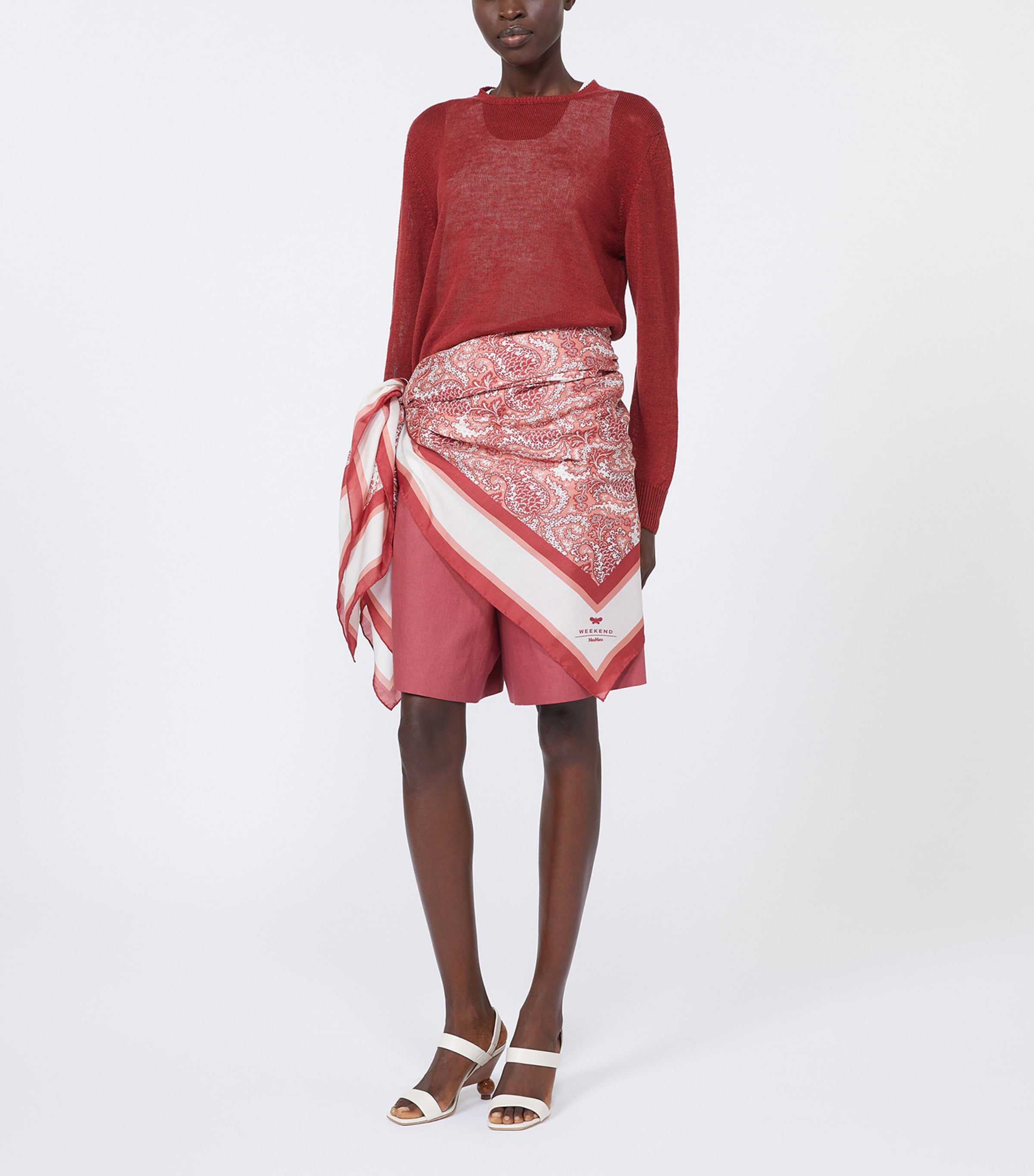 Printed Scarf SALMON Image 2