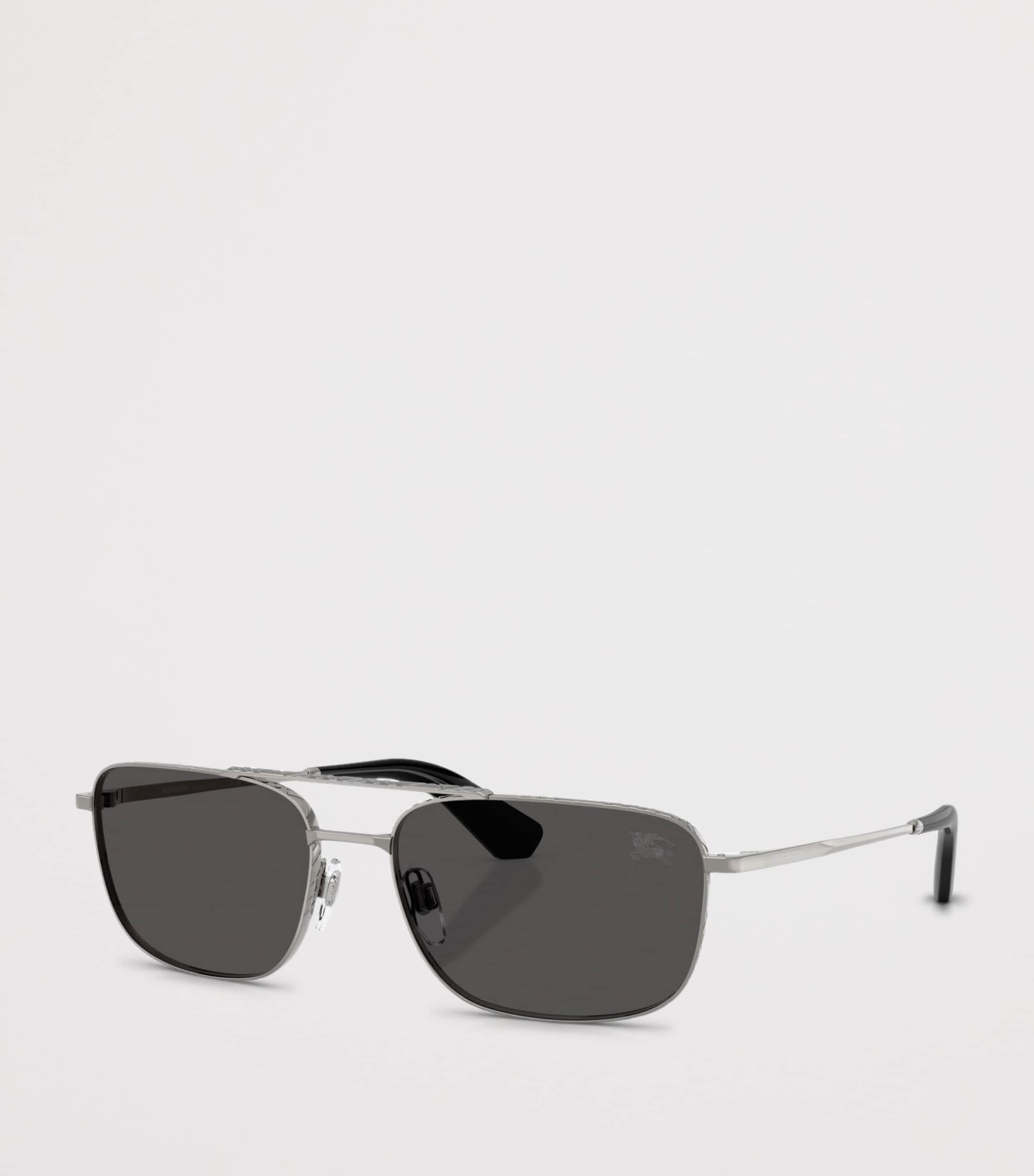 Burberry Metal BE3170 Pilot Sunglasses Grey Image 2