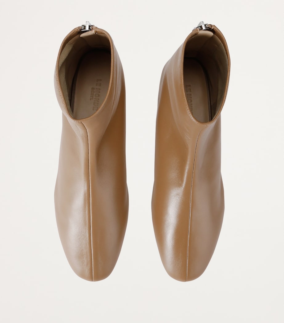 Leather Luna Boots TAUPE Image 5