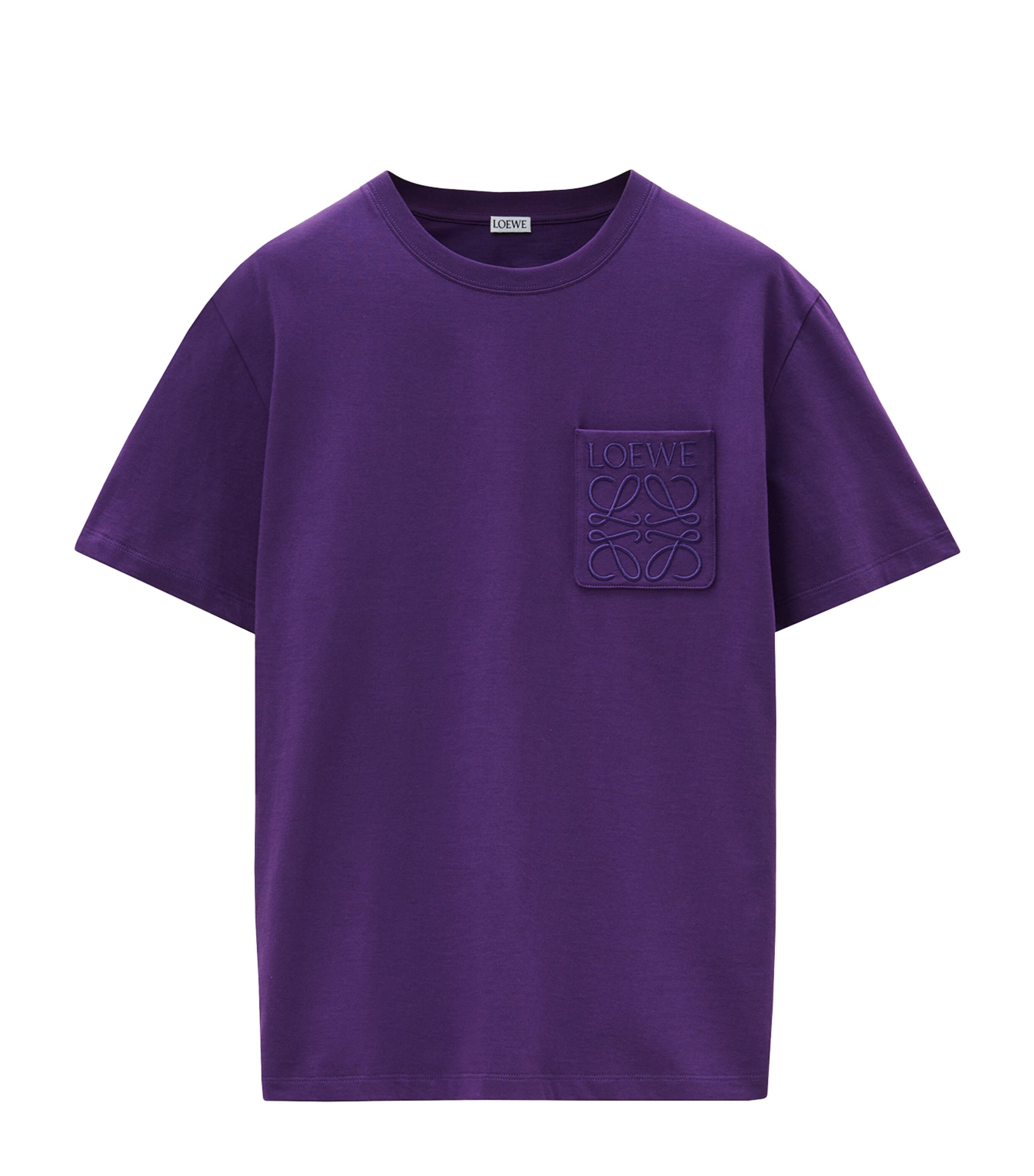 Shop Loewe Pocket Anagram T-shirt In Blue