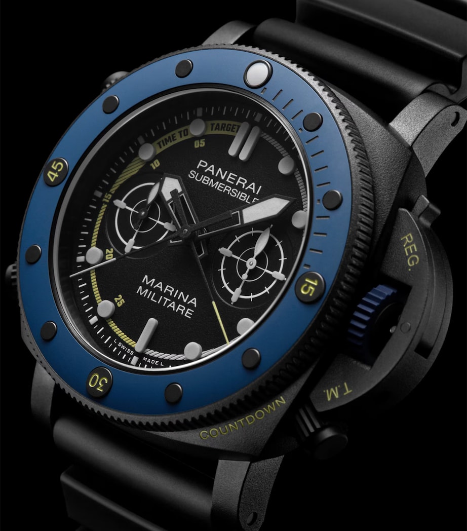 Panerai Titanium Submersible Marina Militare Forze Speciali Watch 47mm Black Image 3