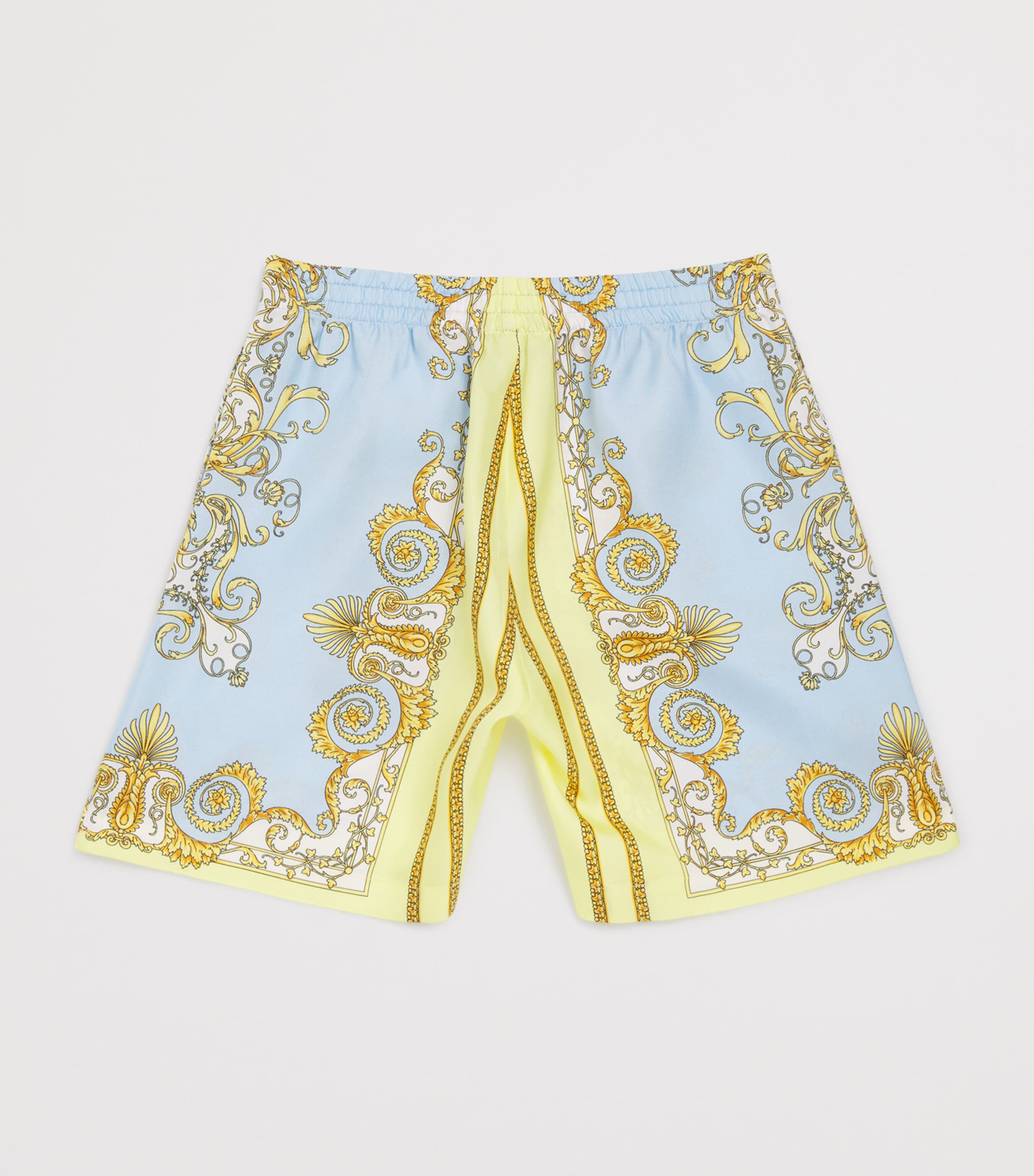 Silk Barocco Shorts (12 Months - 5 Years) 5Y580 YELL+95 BLUE Image 2