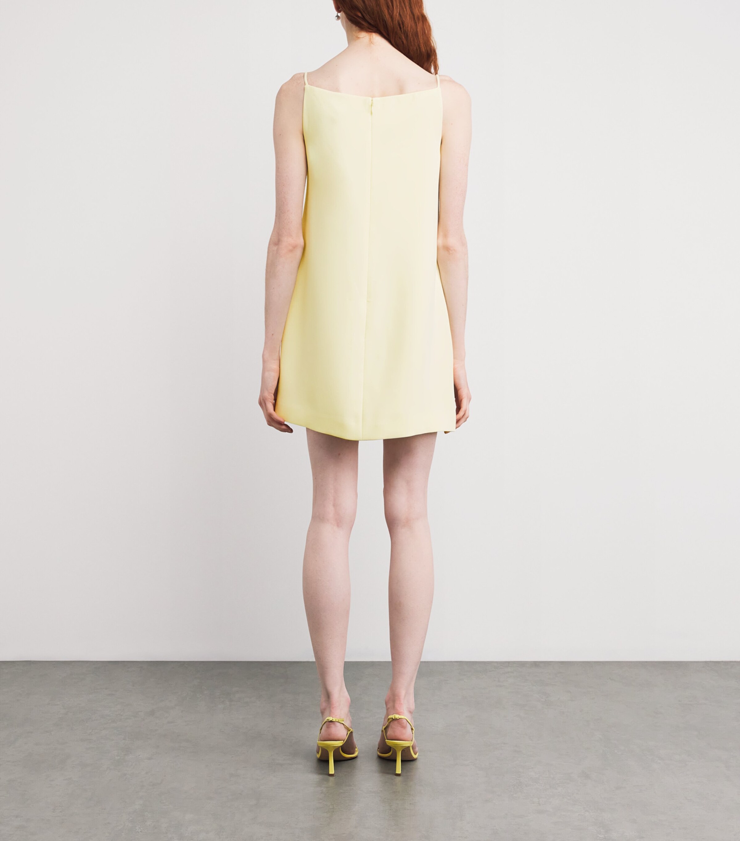 Self-Portrait Yellow Appliqué Flower Mini Dress | Harrods US