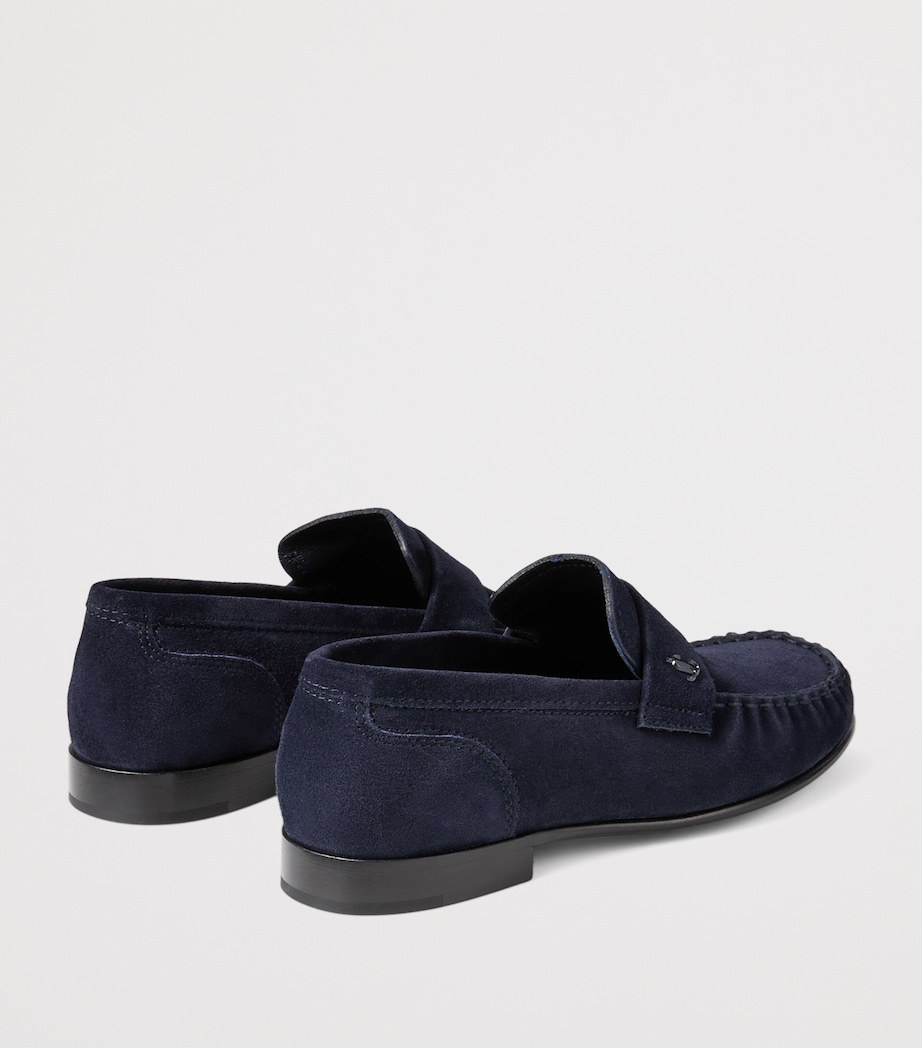 Jimmy Choo Ellis Suede Loafers Marine Image 3