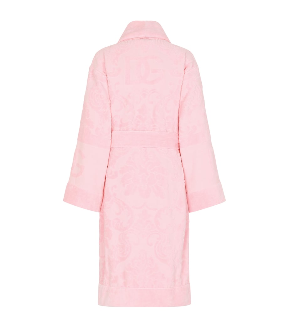 Terry Cotton DG Logo Robe U0053 ROSA Image 2