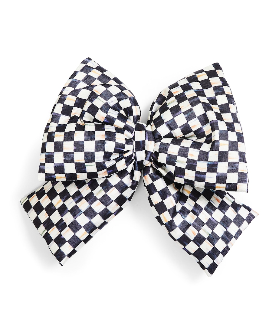 Medium Courtly Check Bow BLACK Image 1