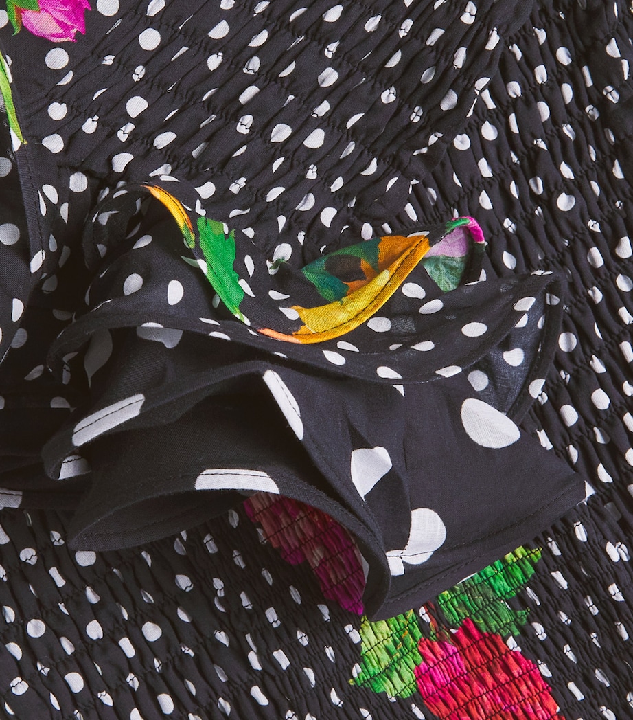 Charo Ruiz Ibiza Womens Floral Polka-Dot Aitana Mini Dress Black Dots Image 6
