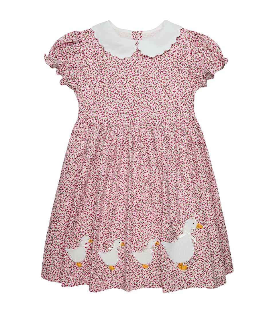 Ditsy Duck-Appliqué Dress (6-10 Years)