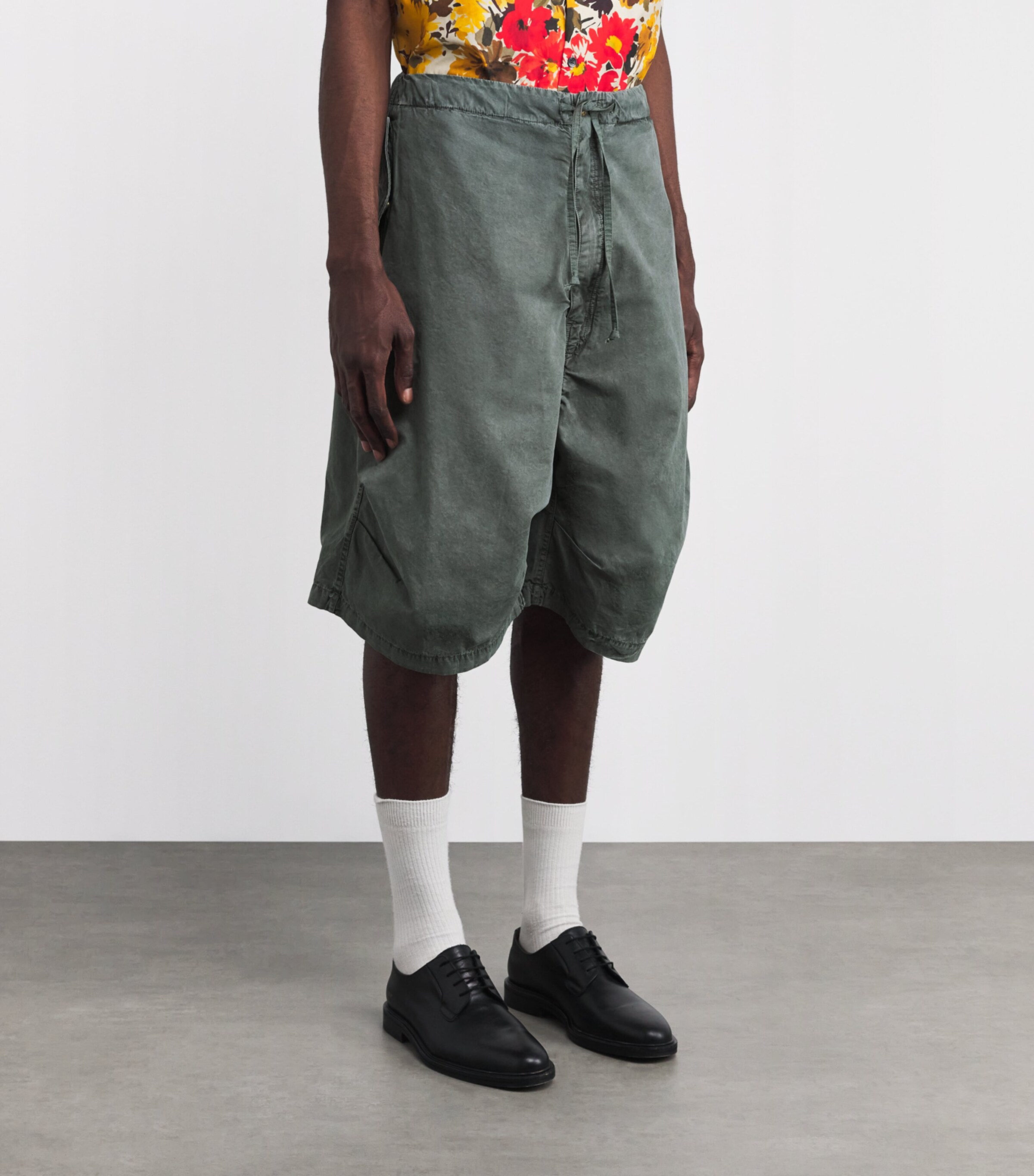 Cotton Wasko Shorts GREEN Image 3