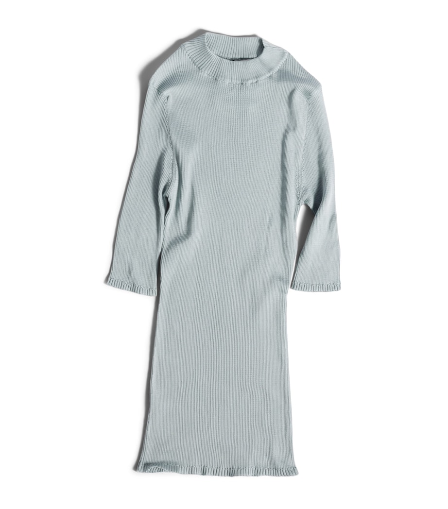 Silk Rib-Knit Dress F0M10 Image 1