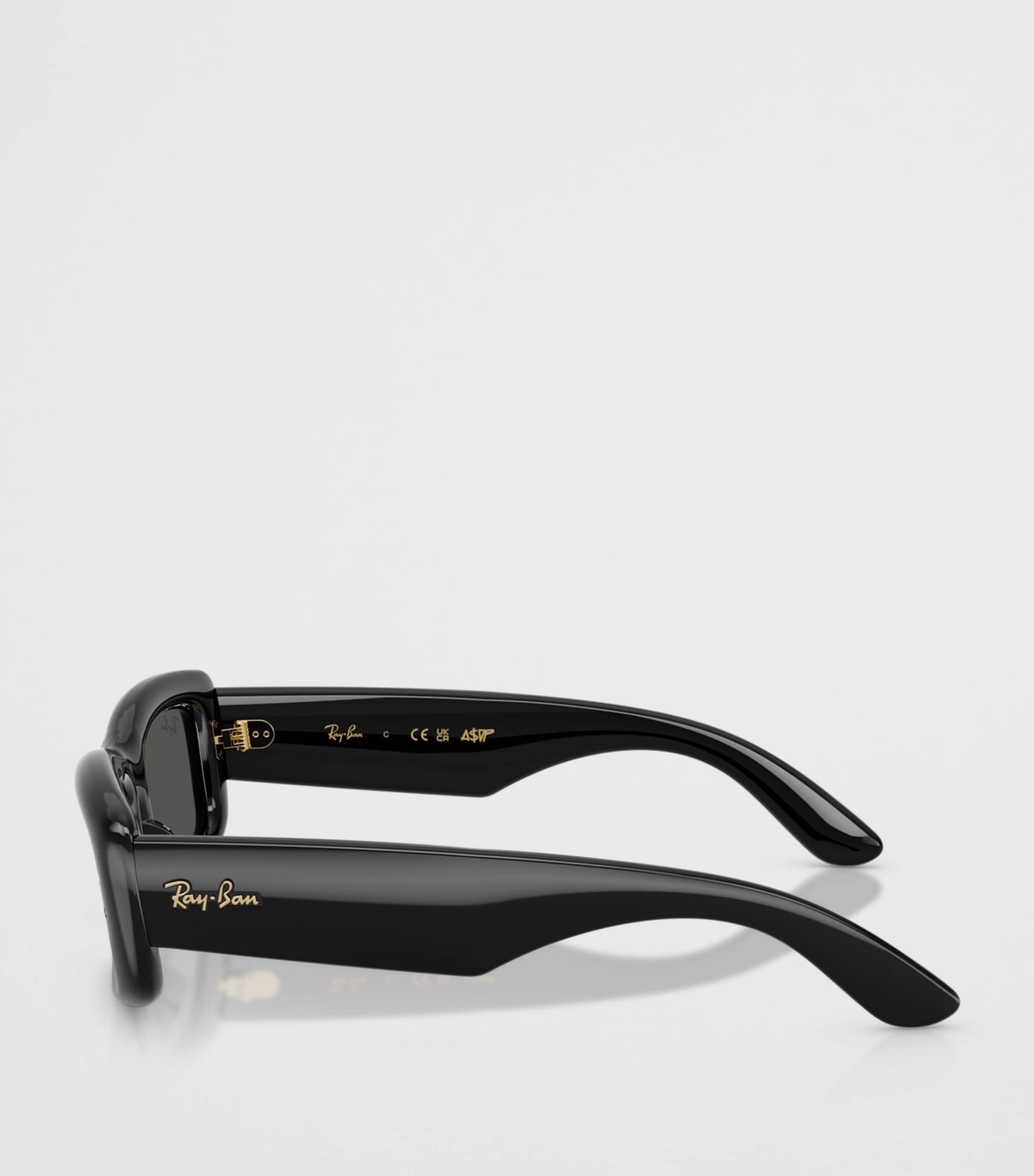 Ray-Ban Kiliane Puffer Rectangle Sunglasses Black Image 3