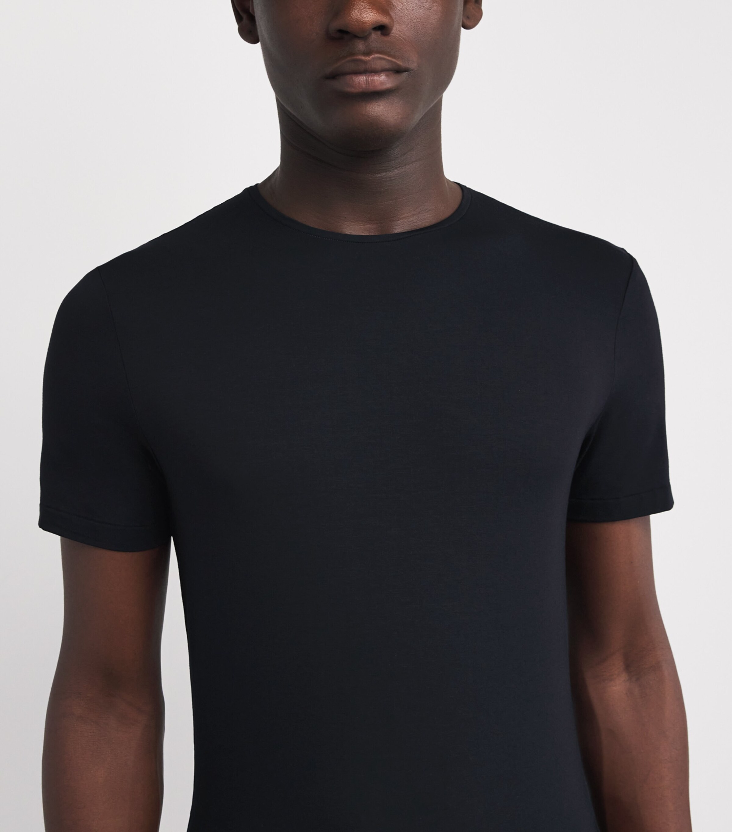 Micromodal Crew-Neck T-Shirt BLACK Image 7