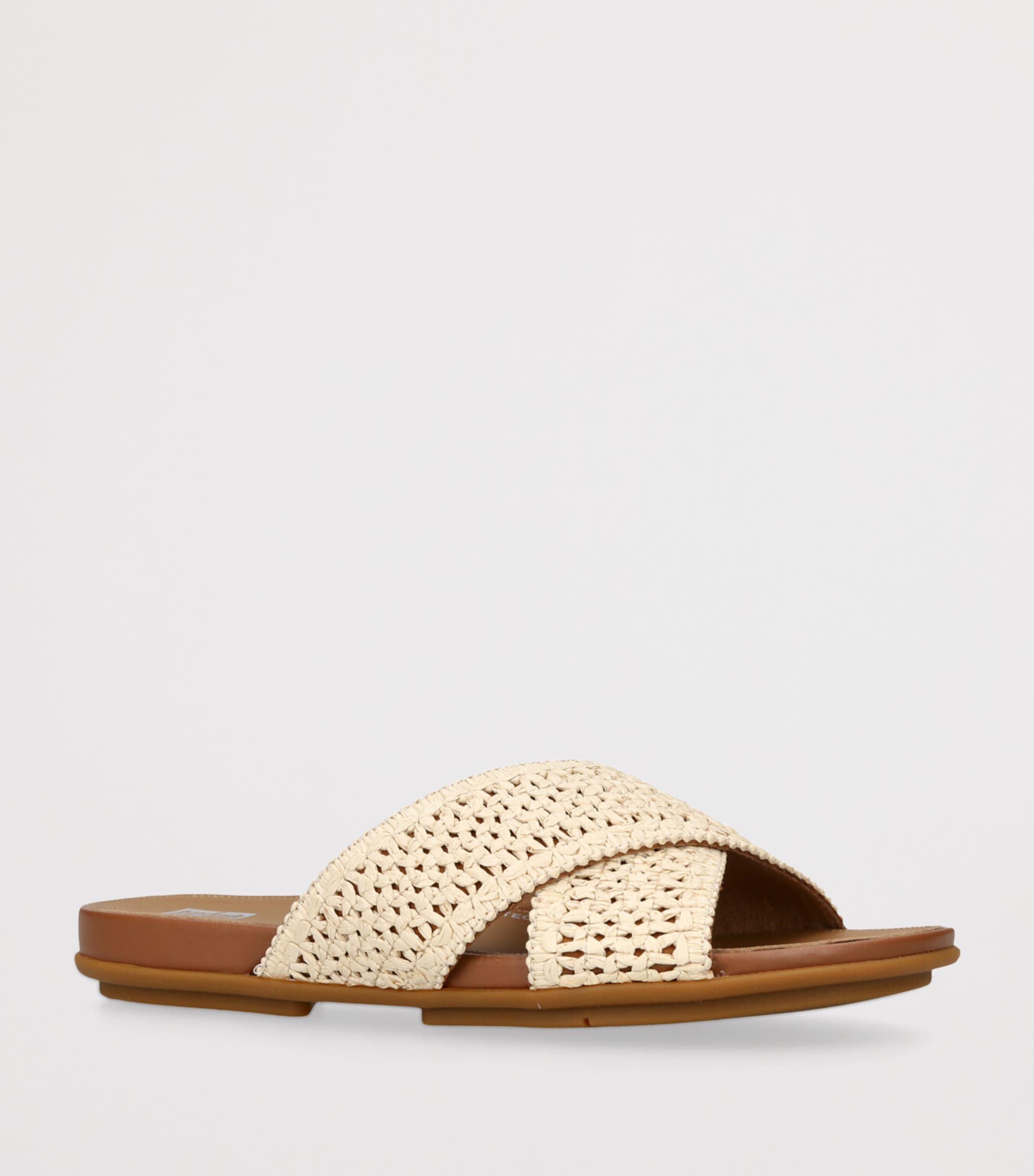 Raffia Gracie Slides BEIGE Image 3
