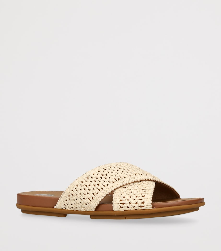 Raffia Gracie Slides BEIGE Image 3