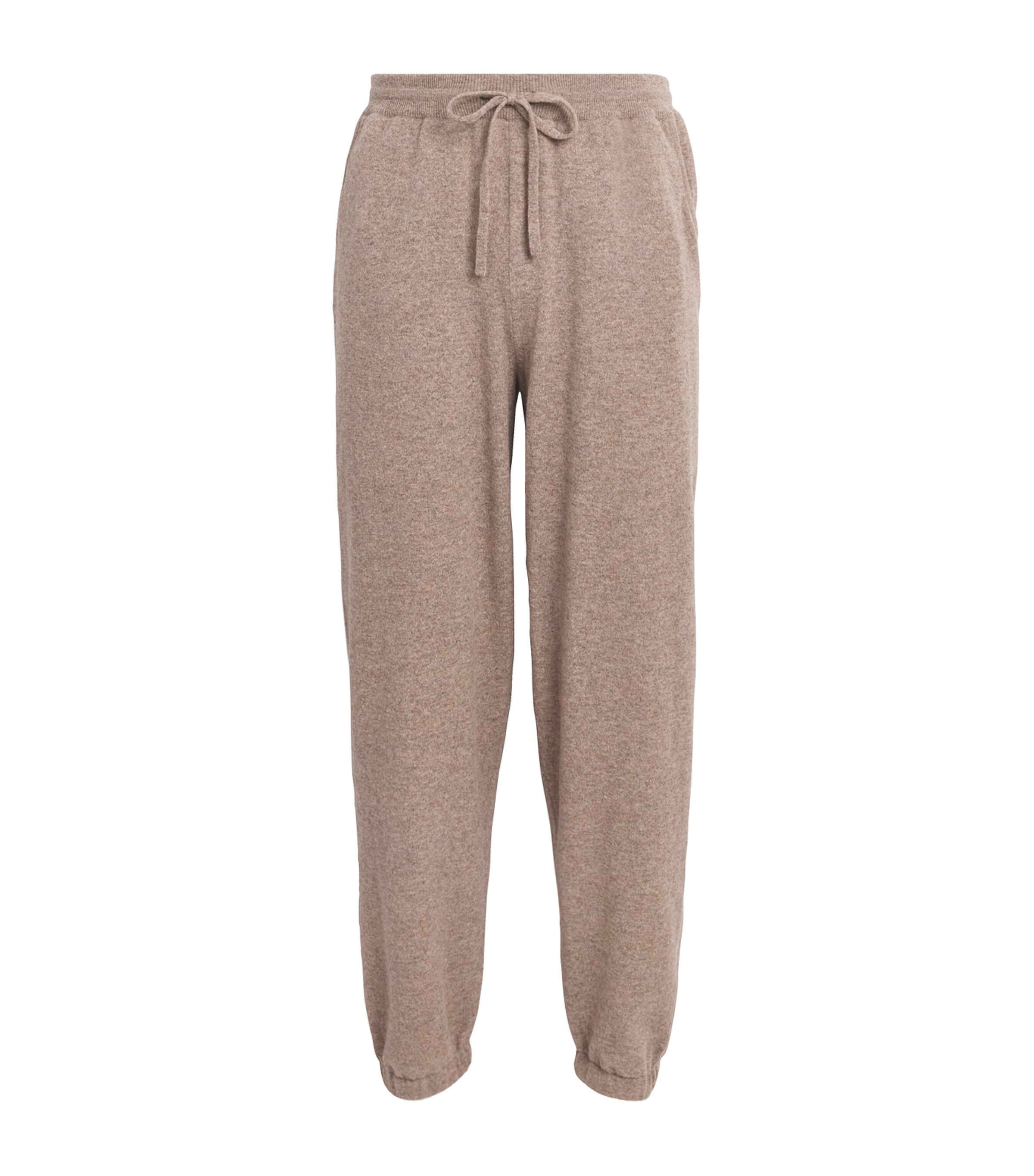 Shop Johnstons Of Elgin Performance Cashmere Sweatpants In Beige