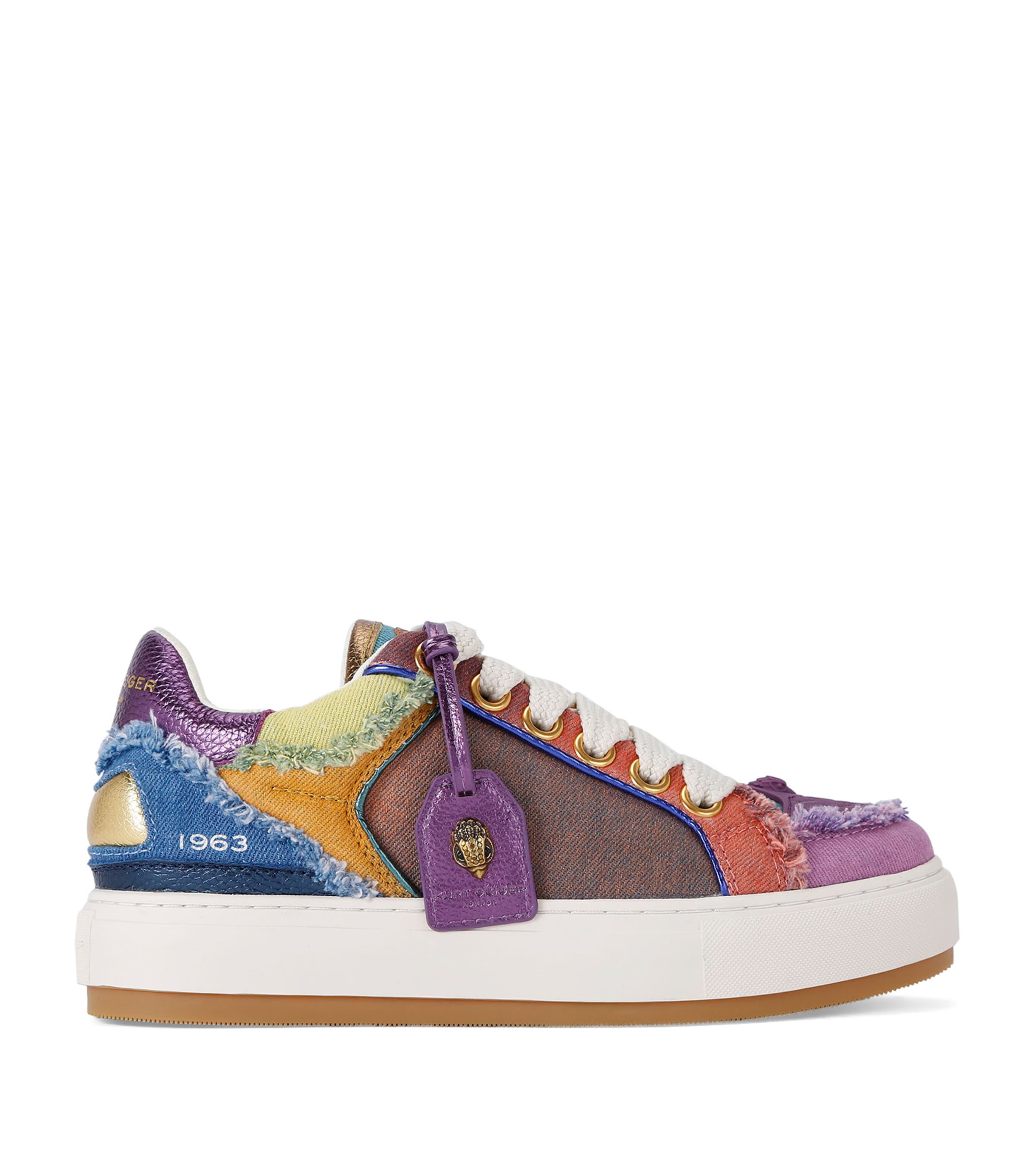 Kurt Geiger London Leather Southbank Tag Sneakers | Women Shoes | Trainers | Low-Top Trainers | Designers | Kurt Geiger London