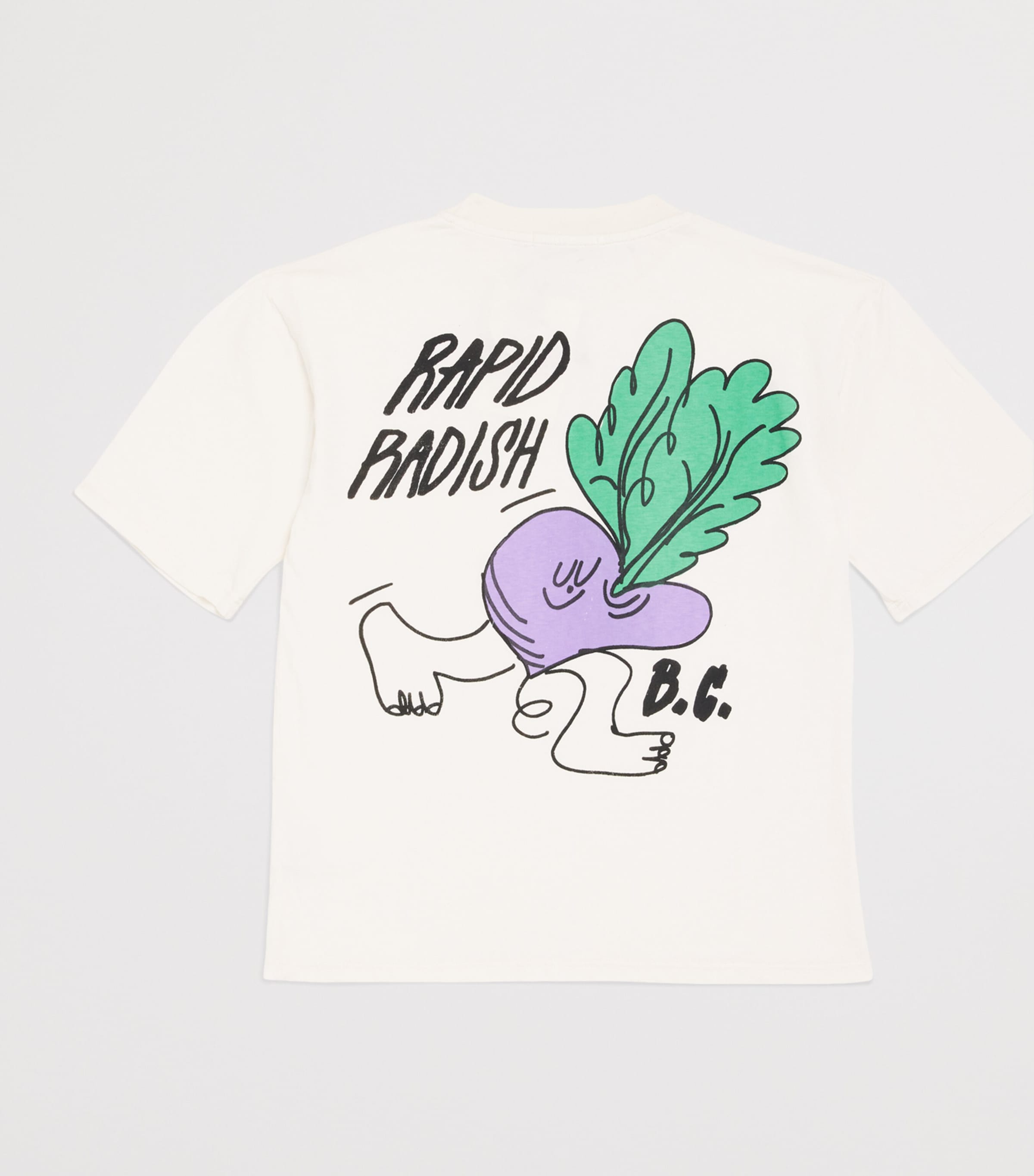 Bobo Choses Organic Cotton Rapid Radish T-Shirt (4-5 Years) Offwhite Image 2