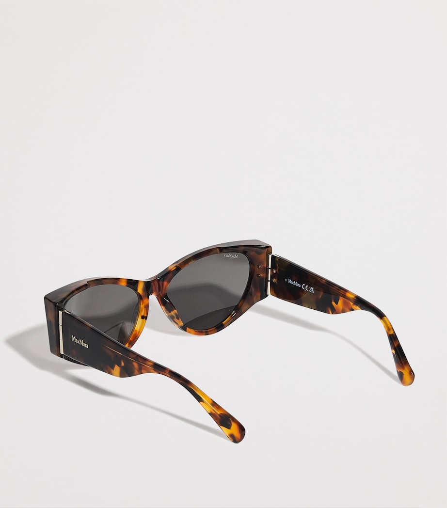 Acetate Tortoiseshell Cat Eye Sunglasses TAWNY BRONZE BROW Image 3