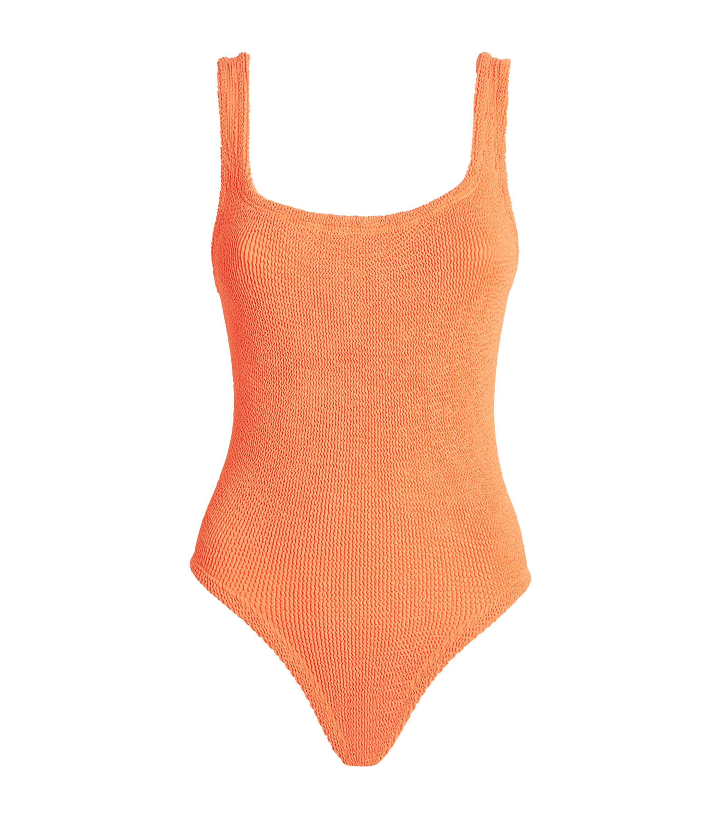 Hunza G Square-neck Swimsuit In Orange