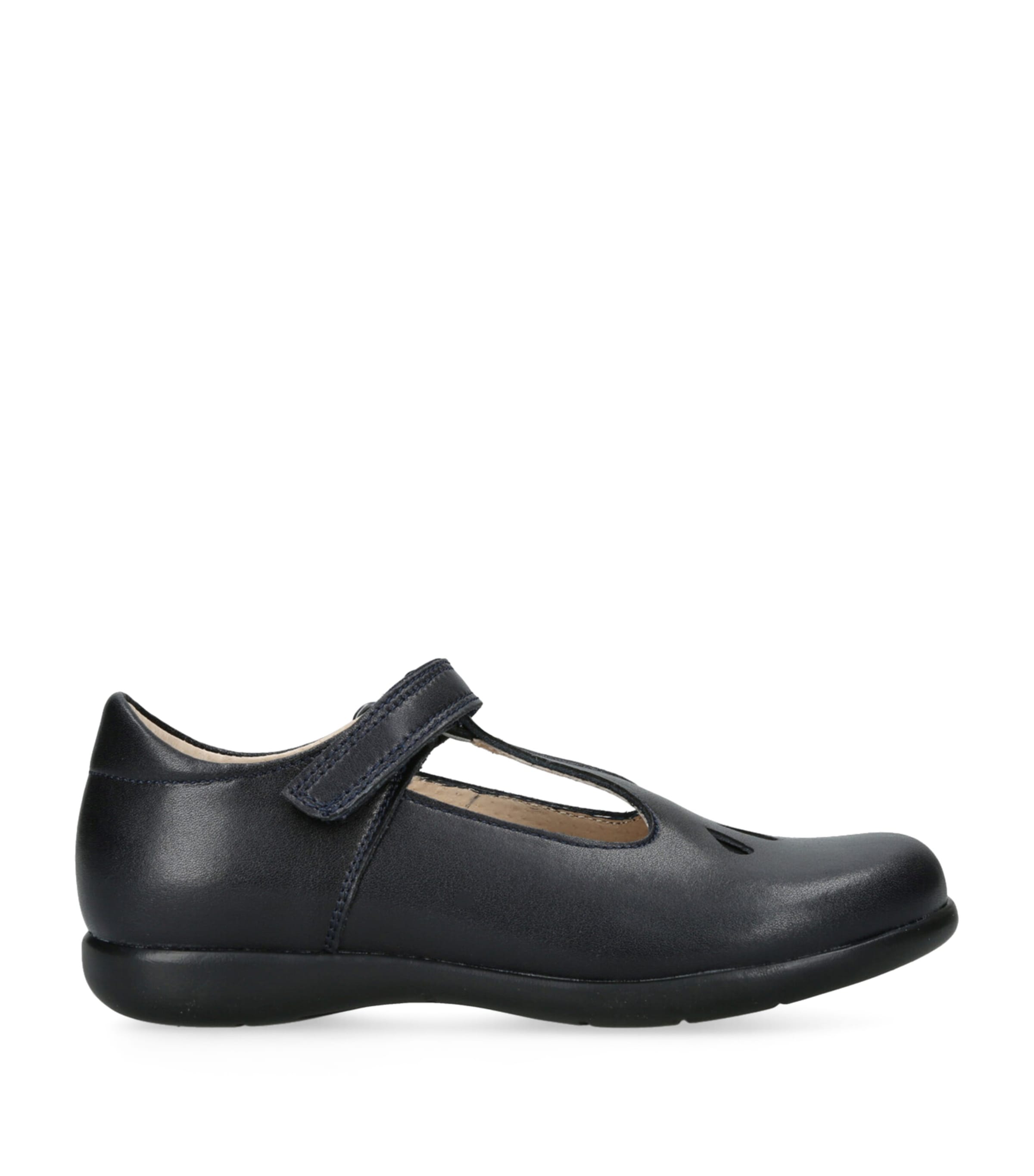 Leather Evie School Shoes NAVY Image 1
