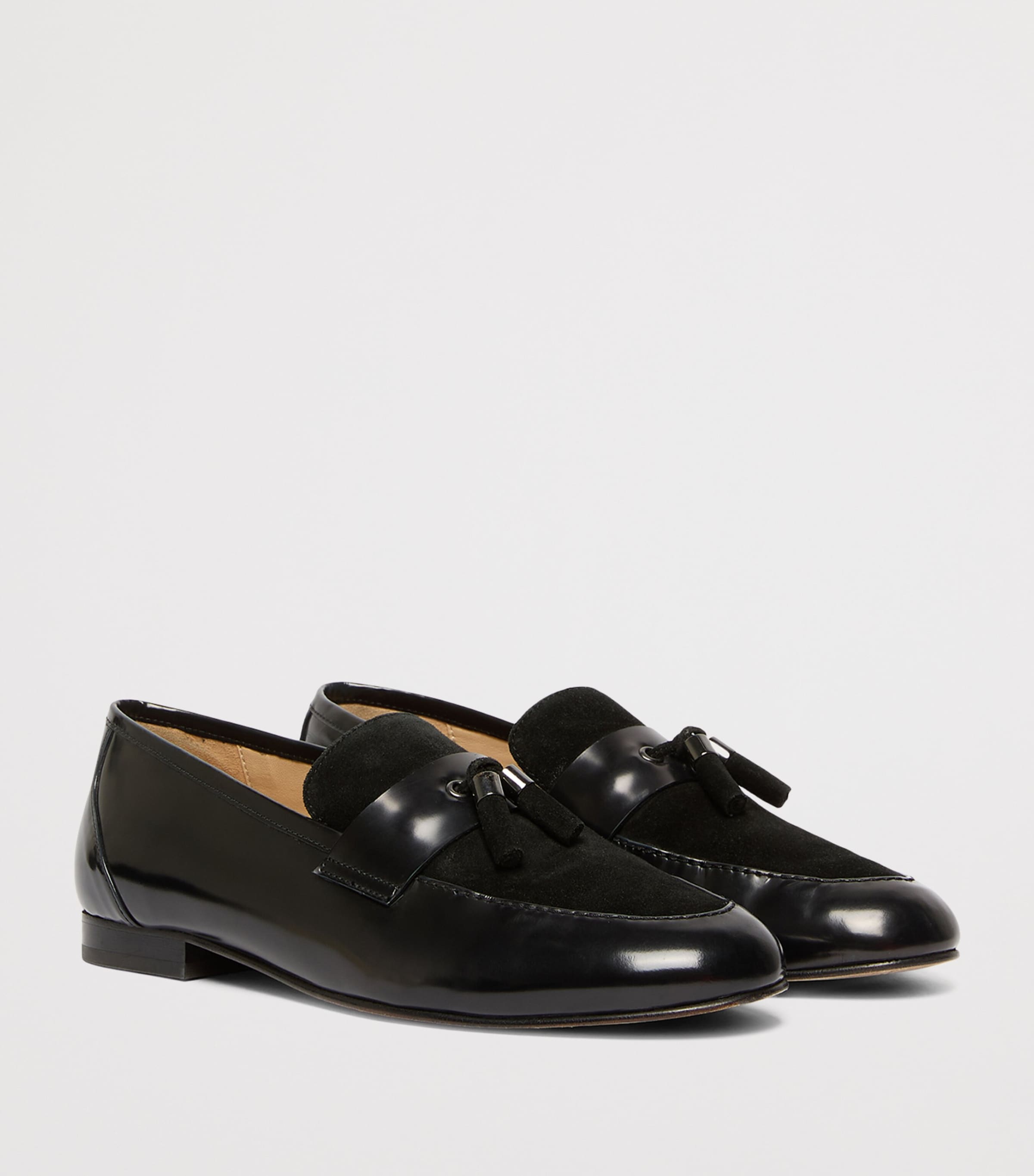 Marina Rinaldi Leather-Suede Moccasins Black Image 2