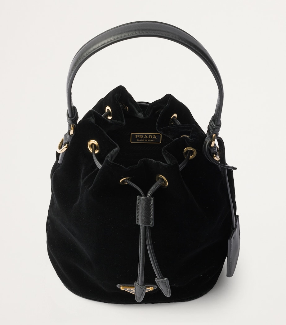 Velvet Drawstring Top-Handle Bag F0002 Image 5