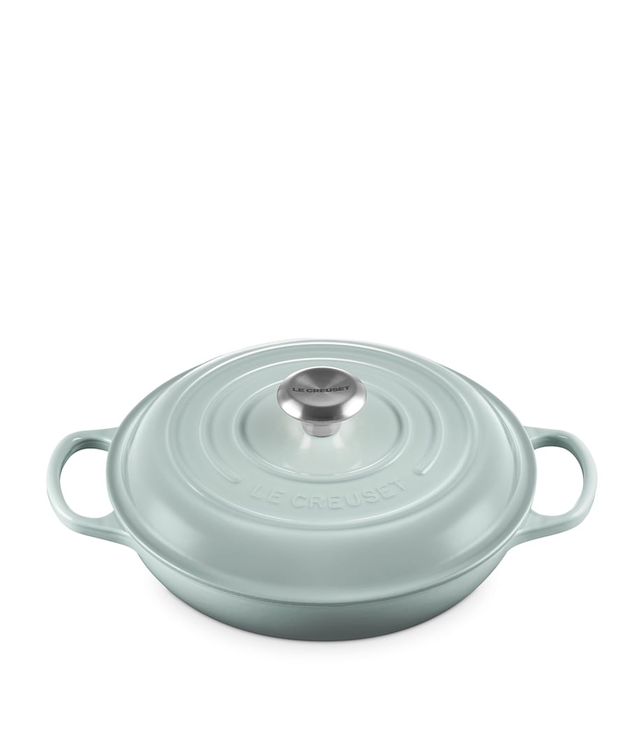 Cast Iron Shallow Casserole Dish (26cm) SEA SALT Image 1