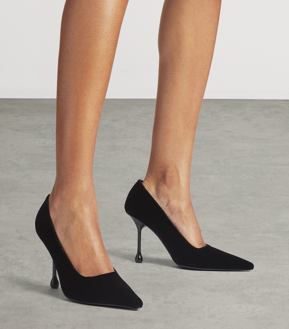 Jimmy Choo Ixia 95 Velvet Pumps Black Image 2