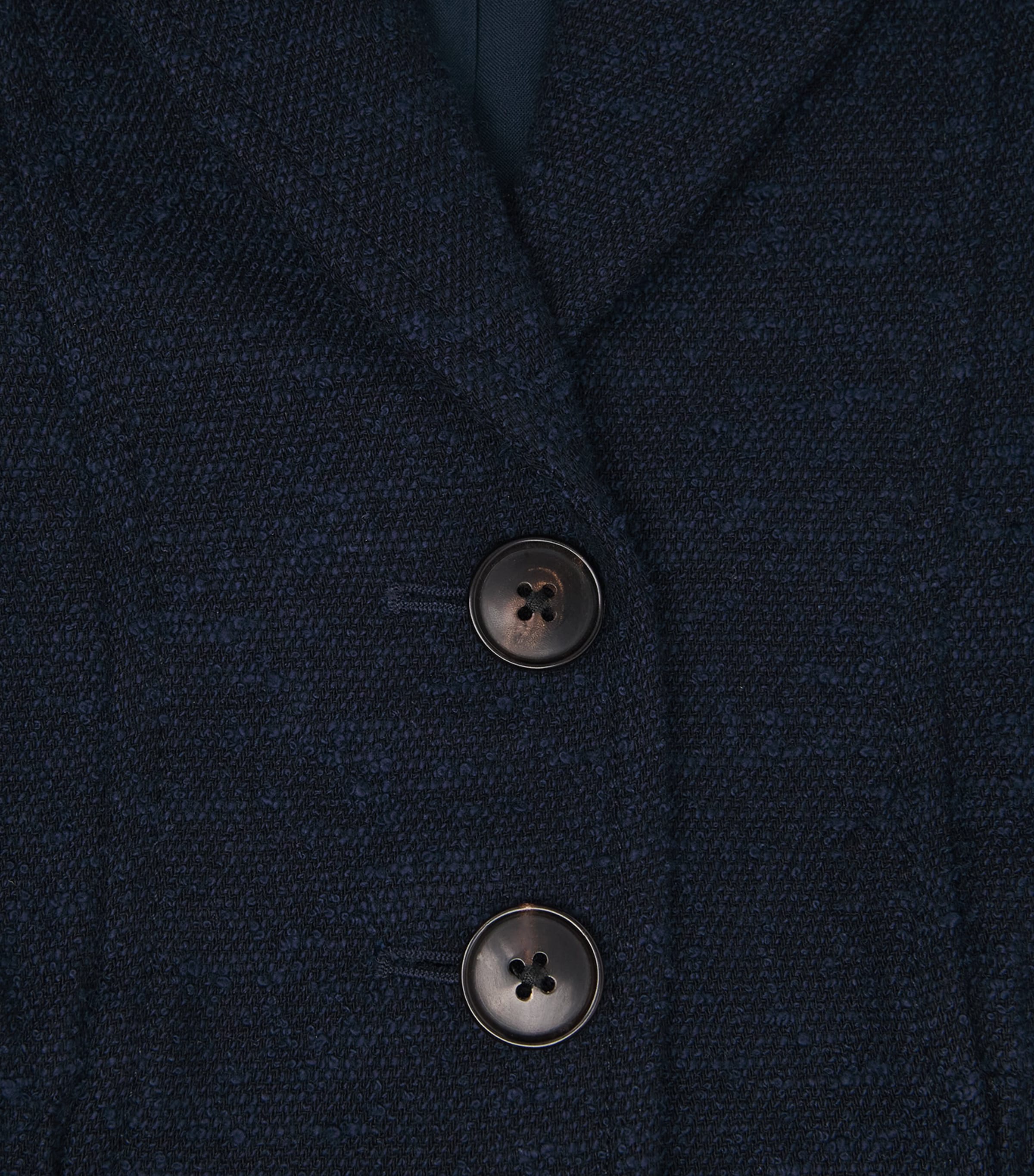 ME+EM Womens Bouclé Soft Sculpt Waistcoat Navy Image 6