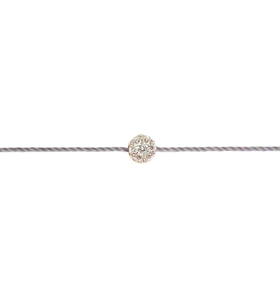 Yellow Gold and Diamond Illusion Bracelet WHITE Image 6
