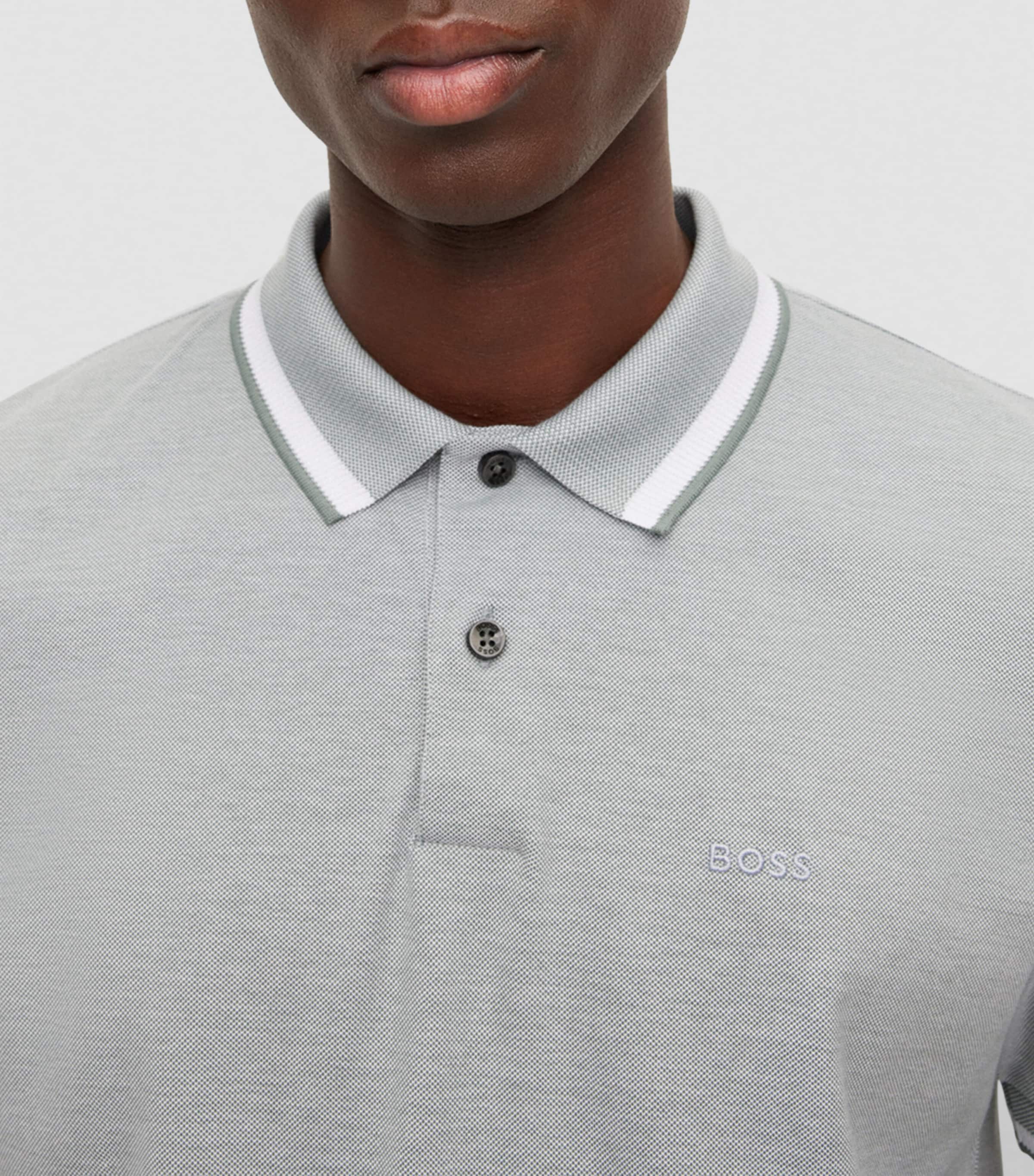 Stripe-Detail Polo Shirt 343 Image 5