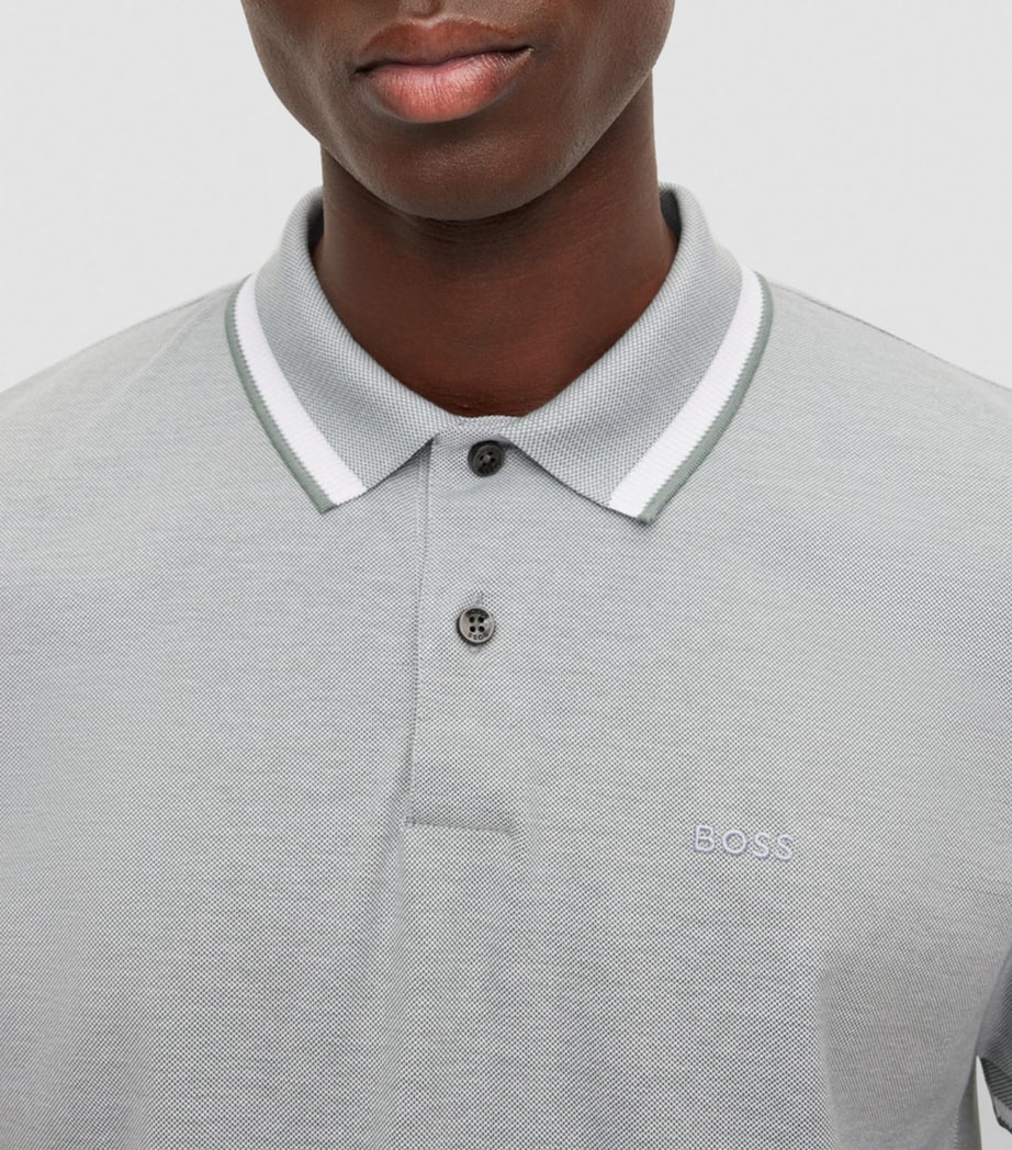 Stripe-Detail Polo Shirt 343 Image 5