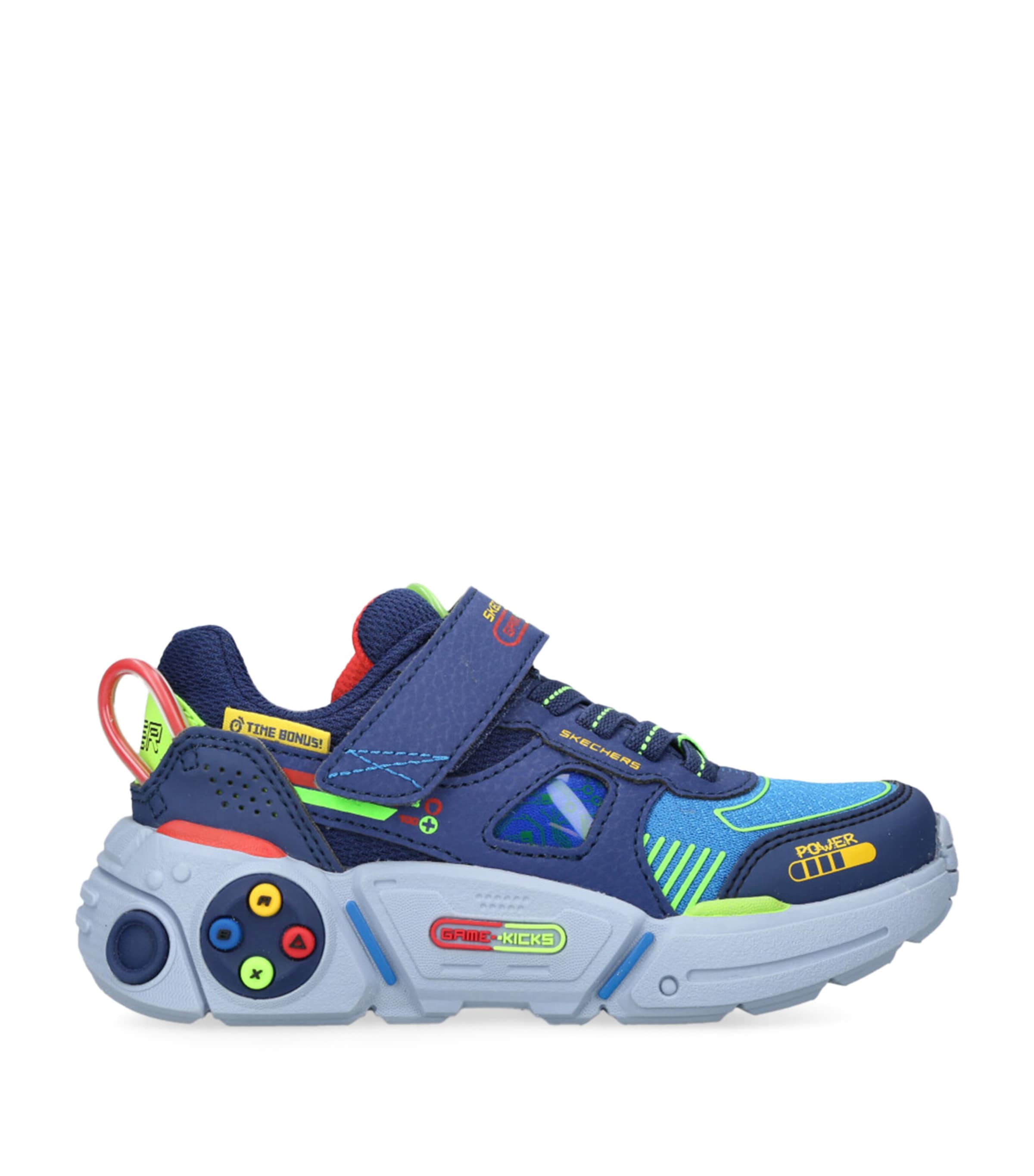 Skechers Kids' Gametronix 2 0 Woven Low-top Trainers In Blue