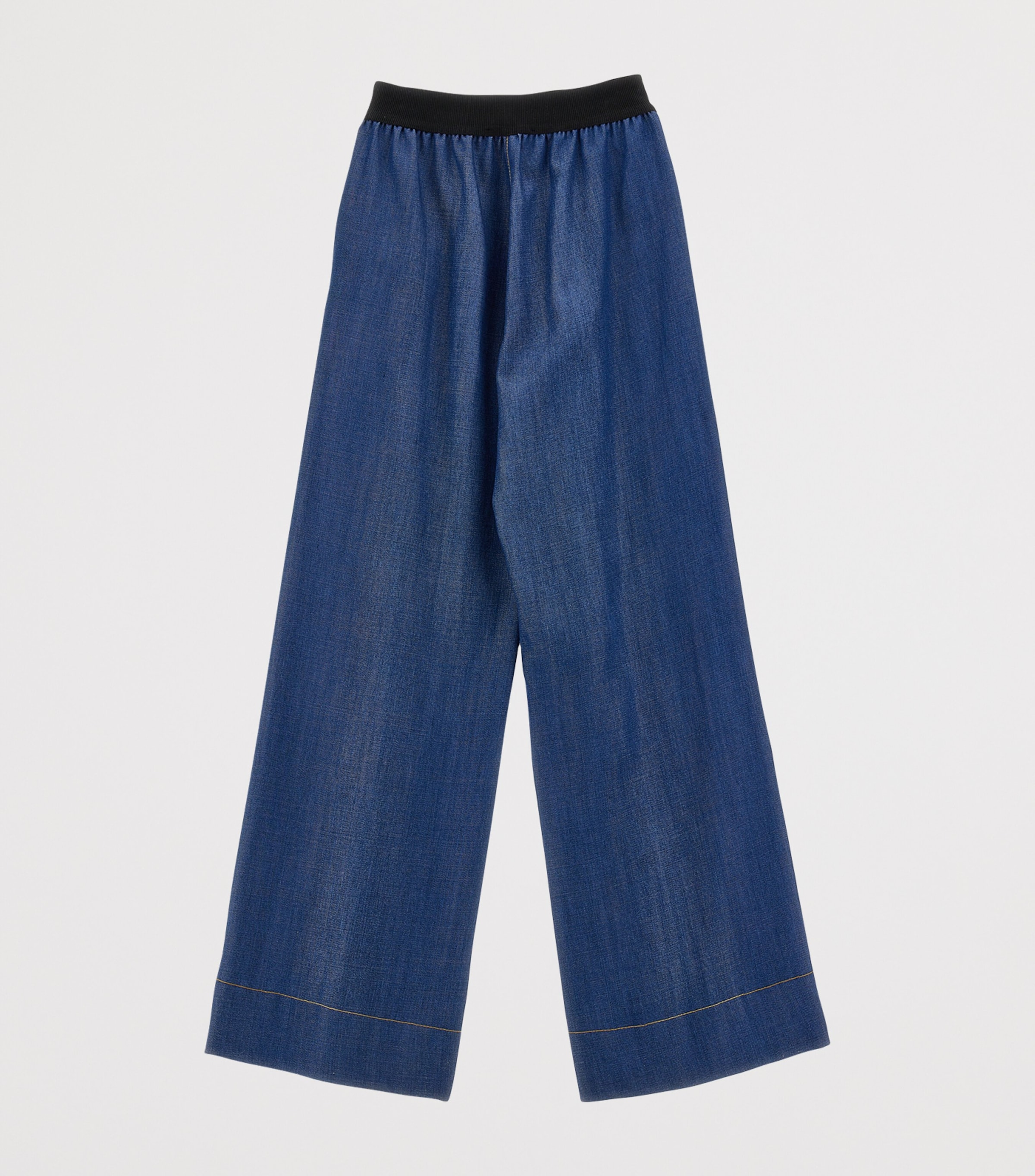Lyocell-Denim Wide-Leg Trousers (2-12 Years) BLU STONE DENIM Image 2