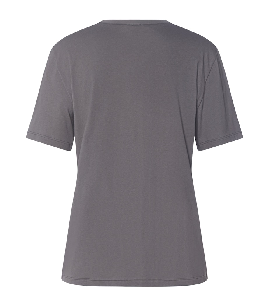 Hanro Womens Organic Cotton Natural T-Shirt Mercury Image 5