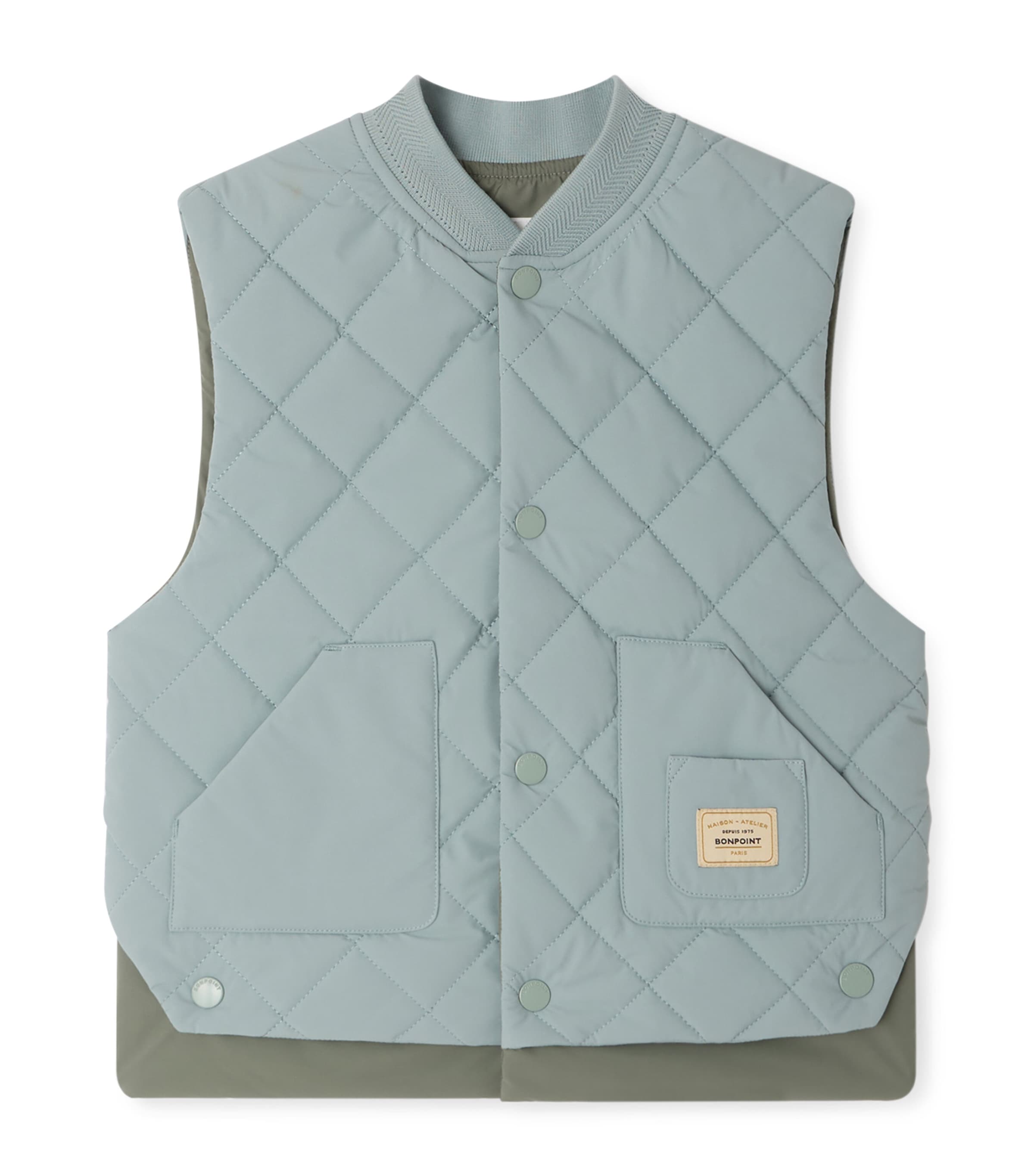 Quilted Gilet (10-14 Years) UPB BLEU MER Image 1