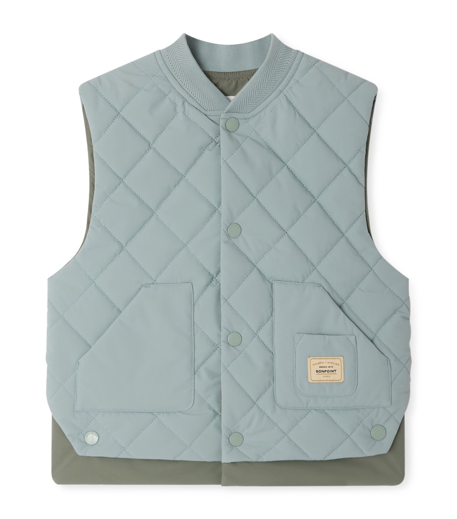 Quilted Gilet (10-14 Years) UPB BLEU MER Image 1
