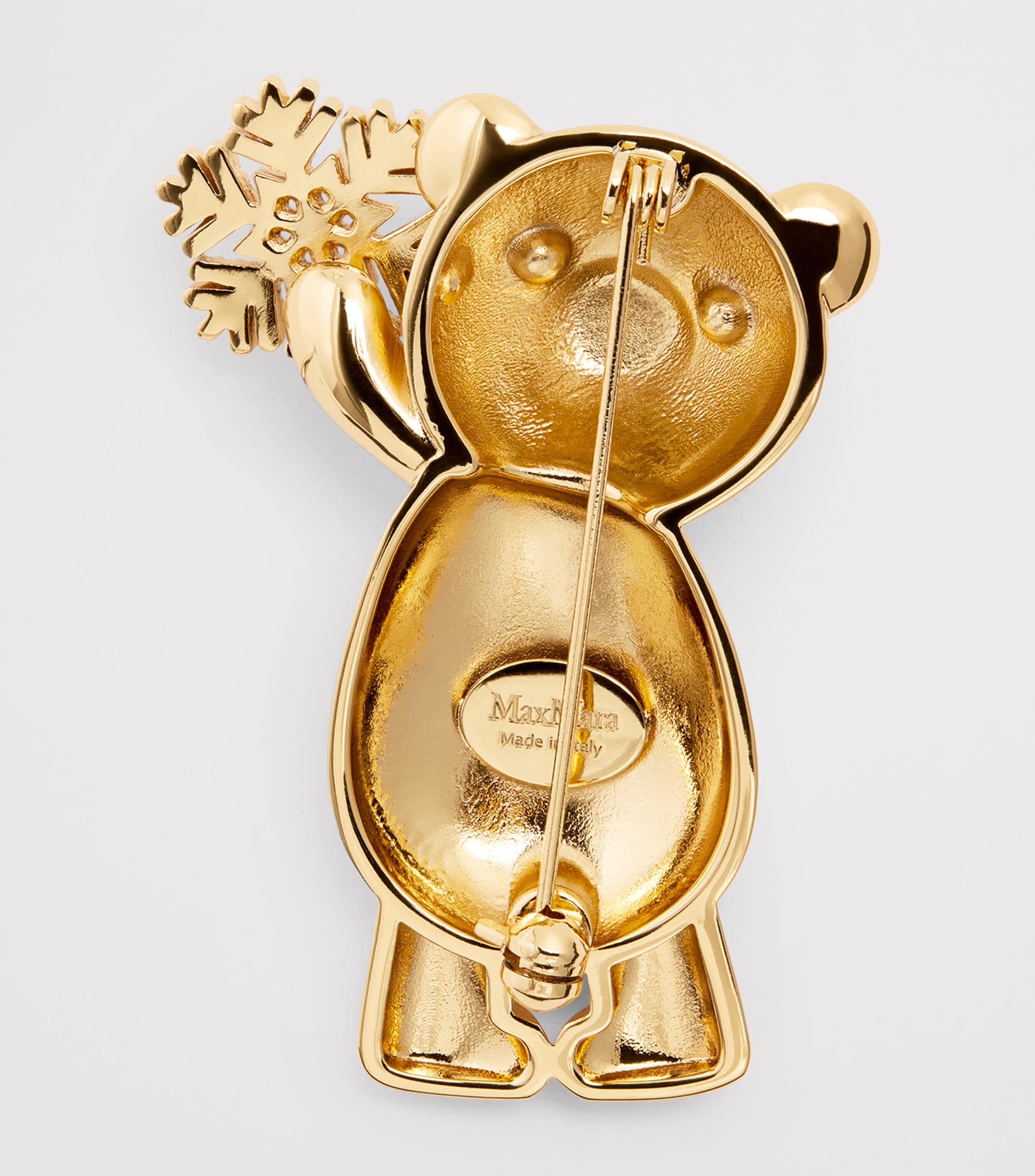 Teddy Bear Brooch GOLD Image 3