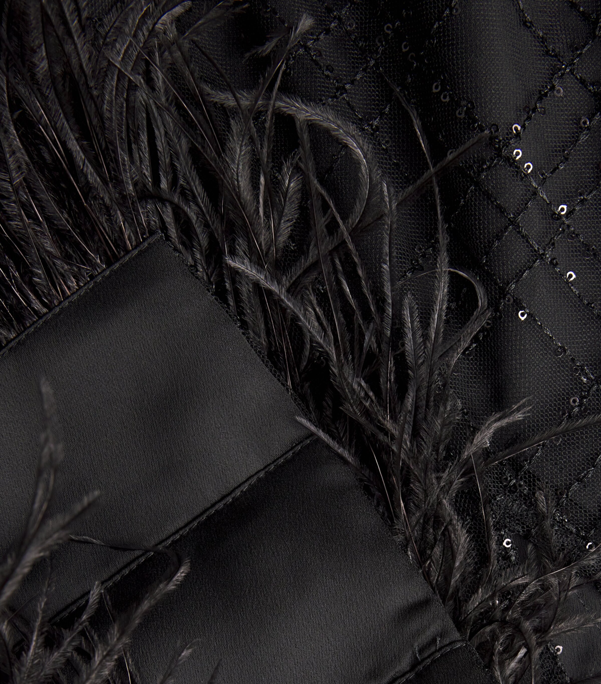 Sequinned Charisse Midi Skirt BLACK Image 5