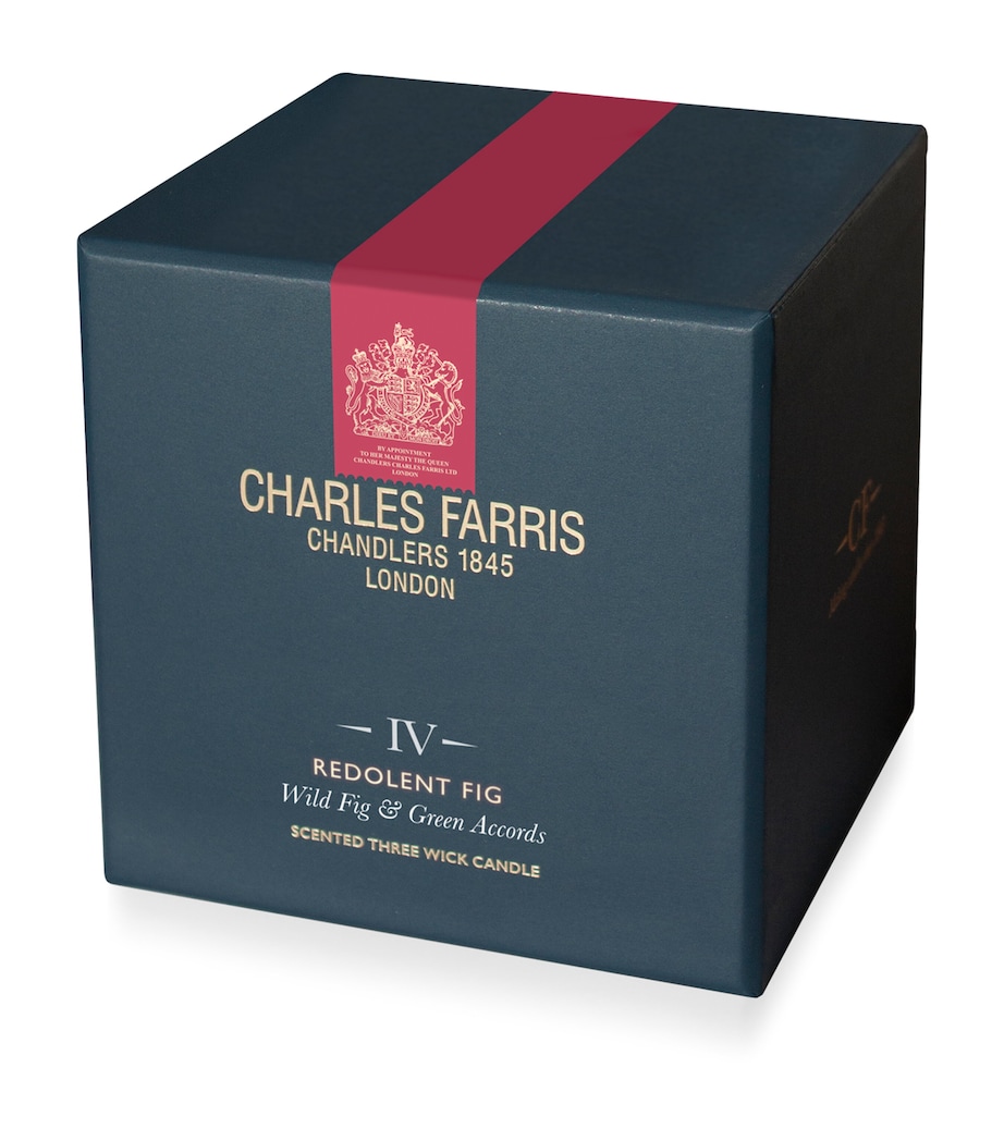 Charles Farris Redolent Fig Scented Candle (640g) Navy Image 3