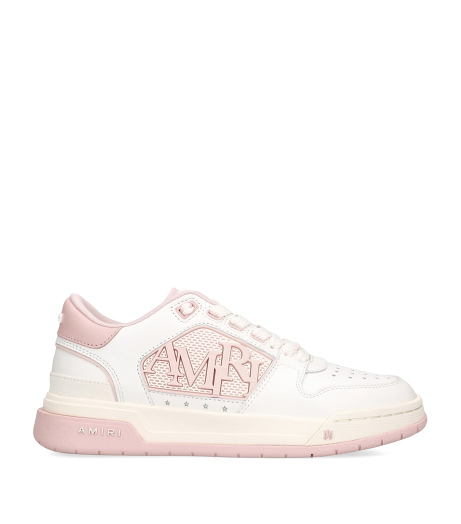 AMIRI Leather Classic Low Sneakers Pink Comb Image 1