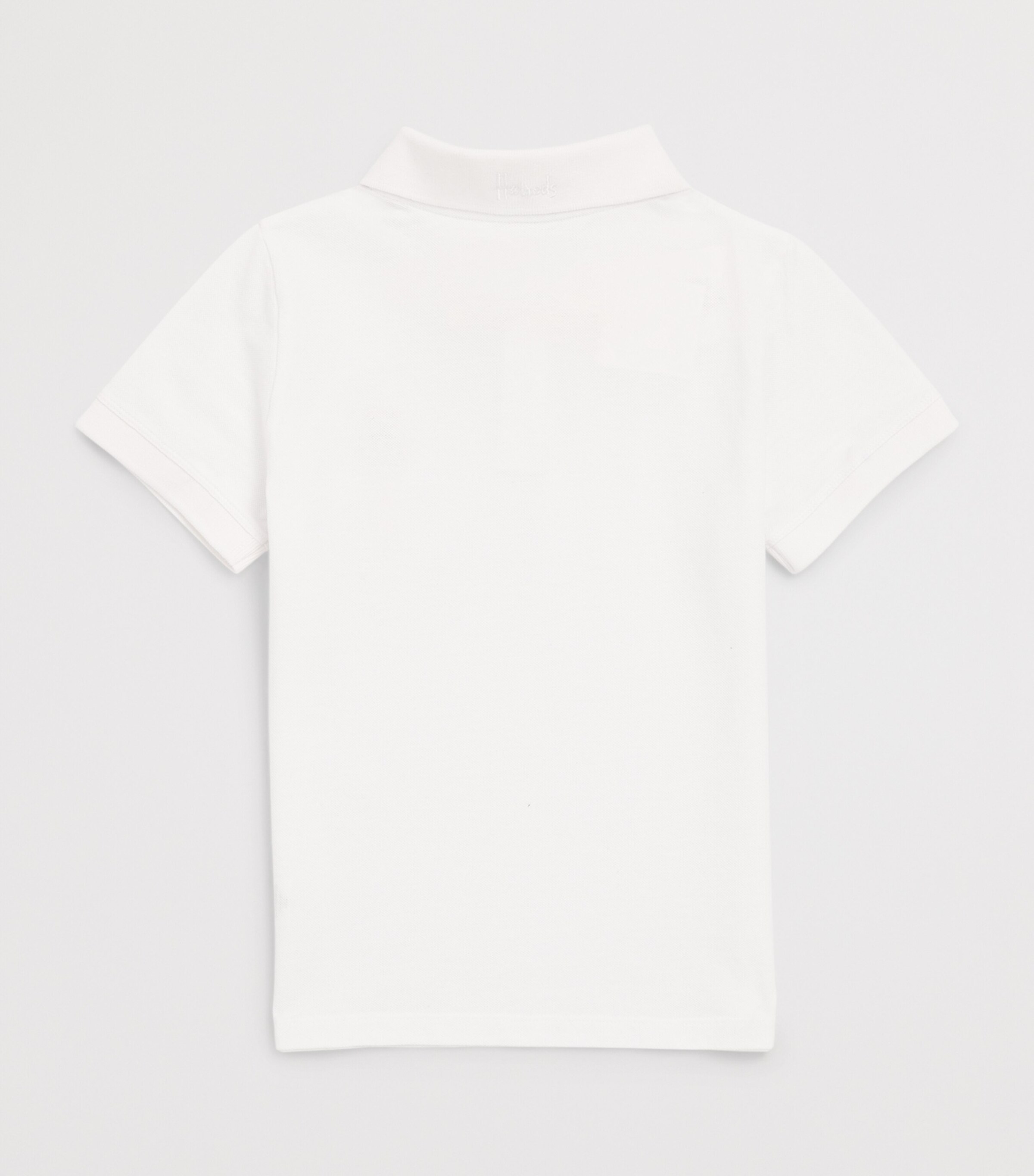 Harrods Cotton Polo Shirt (9-14 Years) Navy Image 2