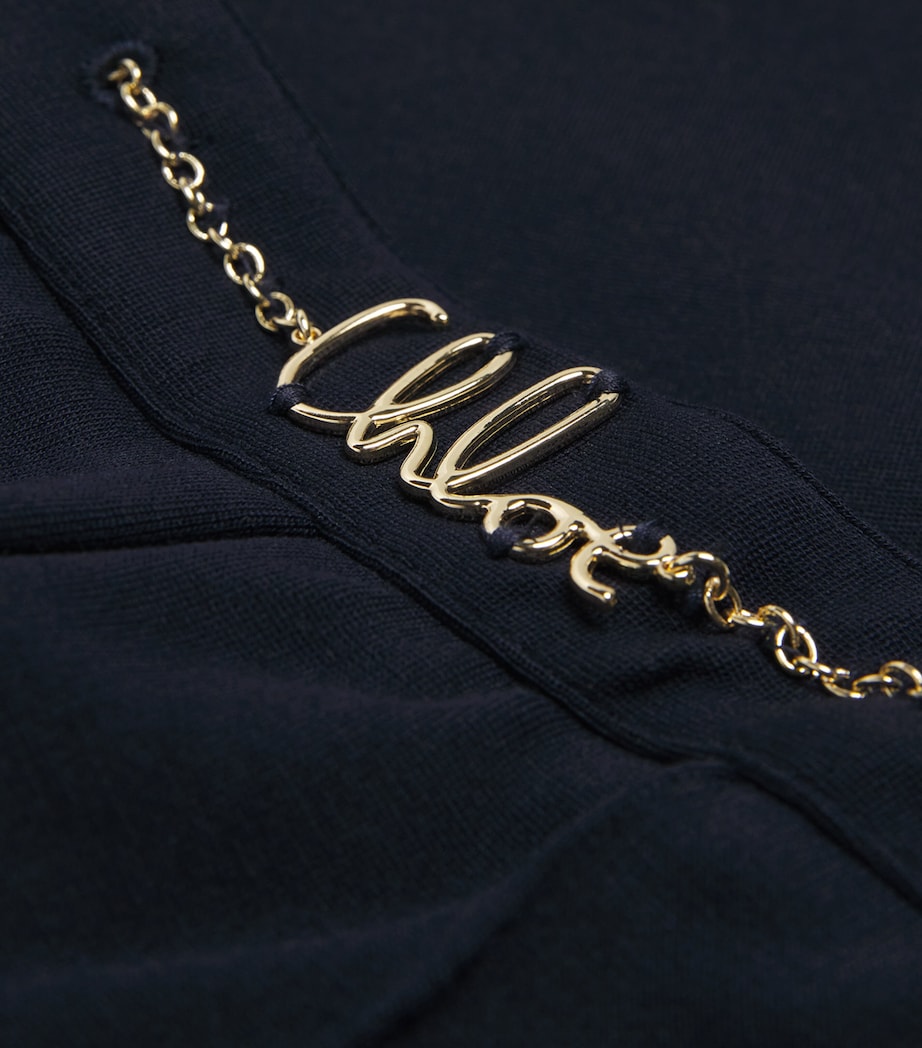 Chain Logo Belt Trousers (6-12 Years) NAVY Image 3