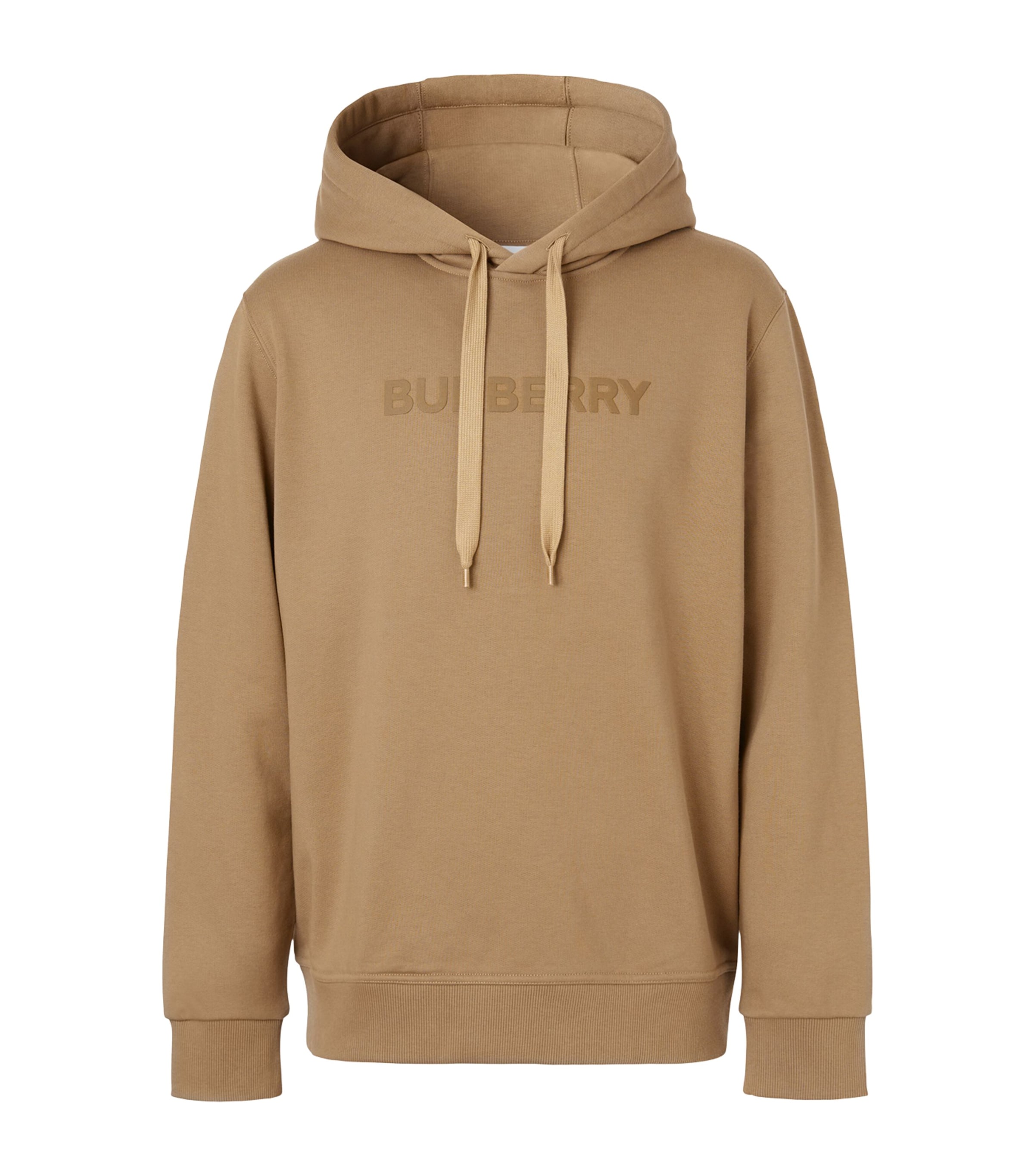 Burberry Cotton Logo Hoodie In Brown