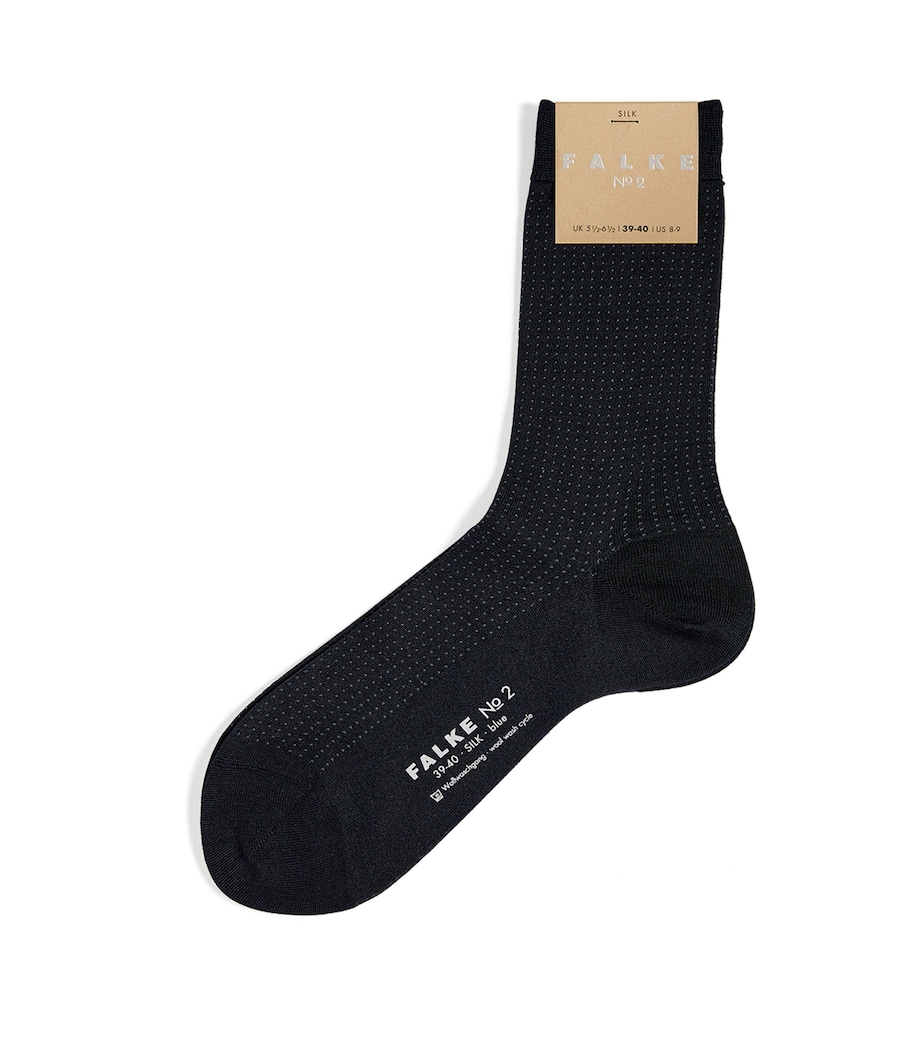 Silk-Blend No.2 Socks DARK NAVY Image 1