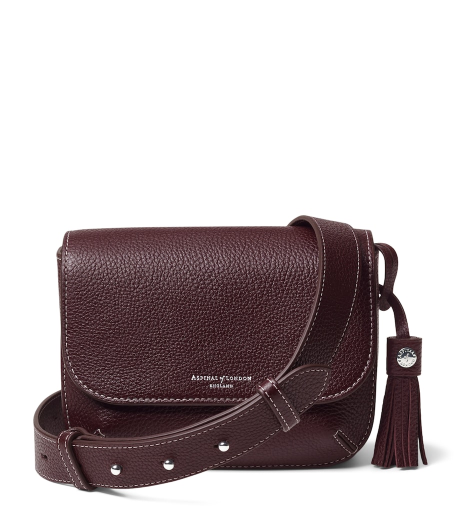 Aspinal Of London Leather Ella Cross-Body Bag Wine Image 1